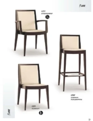 Flame Chairs and Stool