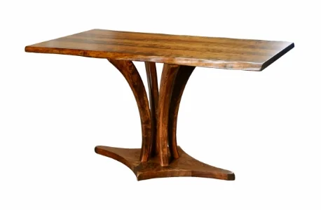 Live Edge Contemporary Art Dining Table