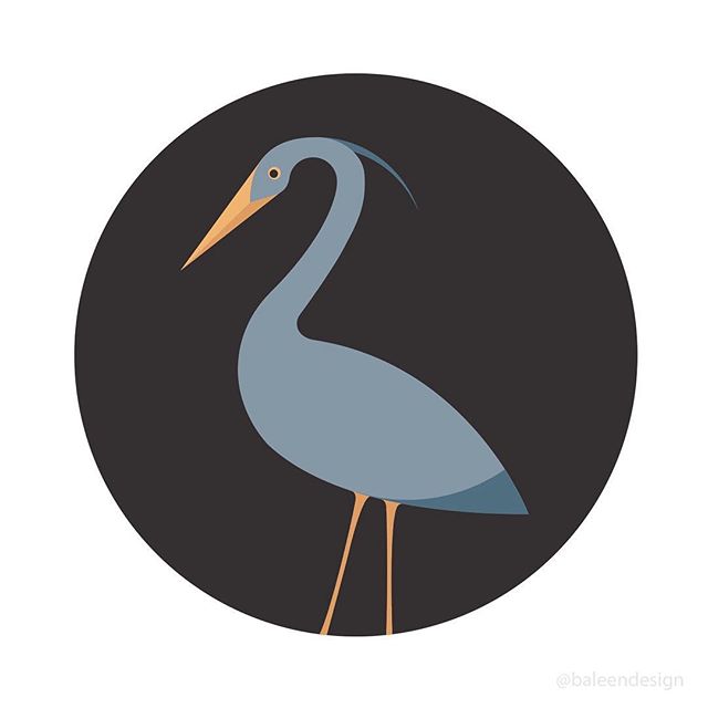 [Harry the Heron] is a part of a new collection I&rsquo;ve been working on. Herons have been my favorite bird since I was a child. 💕
.
.
.
.
.
.
.
. .
.
.
.
. 
#illustrationart #illustration #adobeillustrator #vectorart #digitalillustration #digital