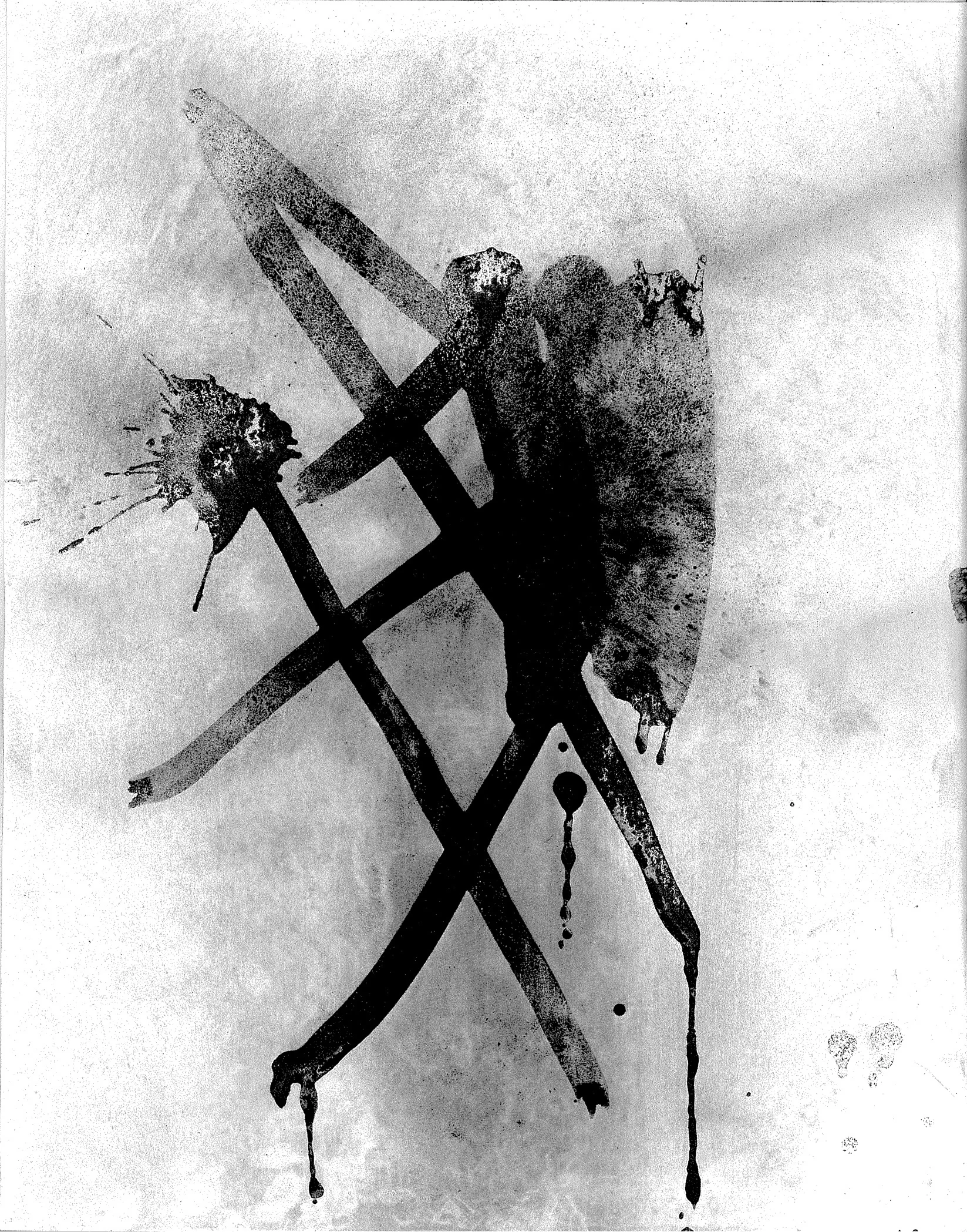  Eugenio Espinoza,&nbsp; Los Angeles,&nbsp; 2018  Charcoal and acrylic on paper  14 x 11 inches 