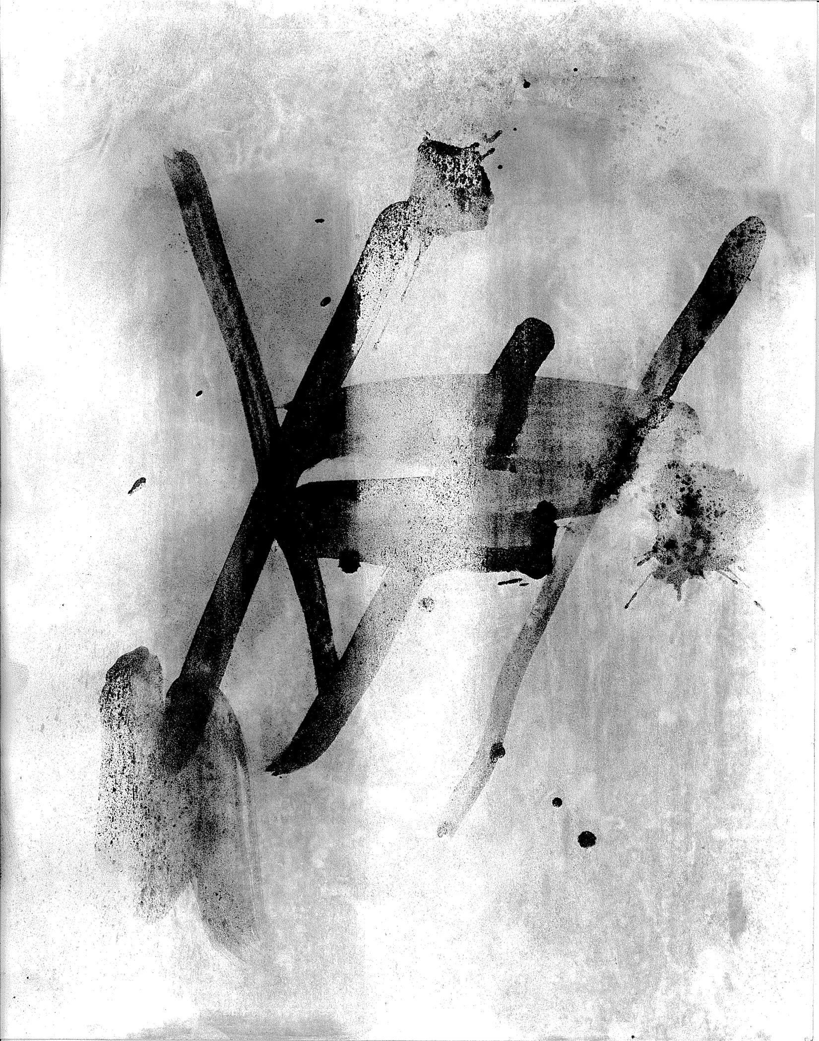  Eugenio Espinoza,&nbsp; The View,&nbsp; 2018  Charcoal and acrylic on paper  14 x 11 inches 