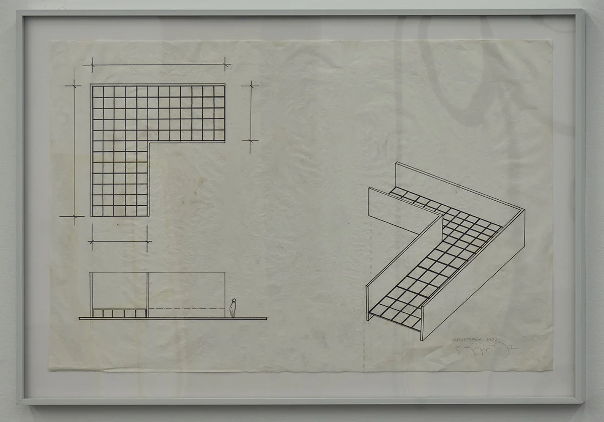  Eugenio Espinoza,  Impenetrable , 1972 Graphite on translucent paper 18 x 24 inches Collection of the artist    