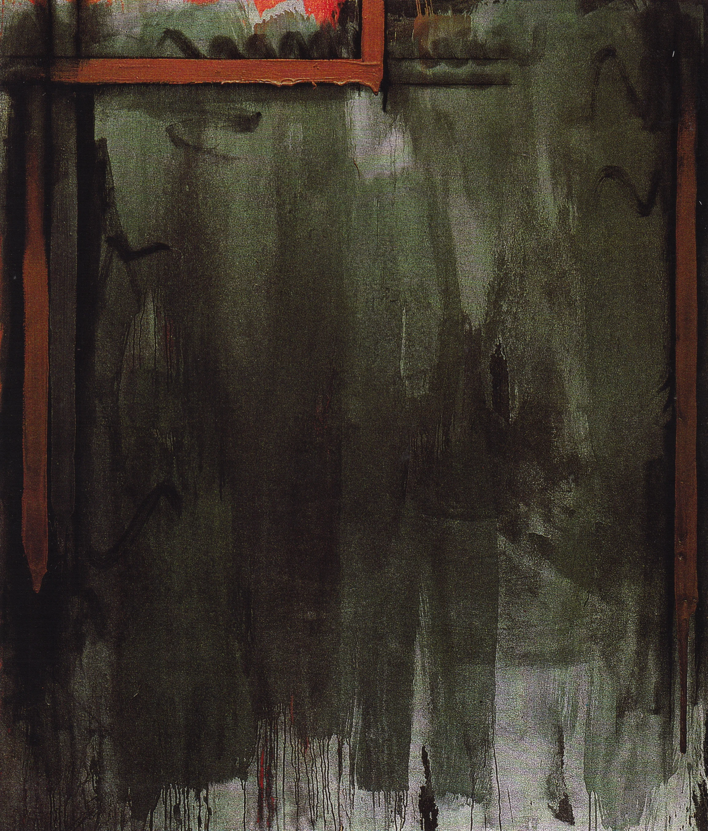  Eugenio Espinoza,&nbsp; Nomo,&nbsp; 1985  Industrial paint on canvas  78.3/4 x 67 inches (200 x 170 cm)    