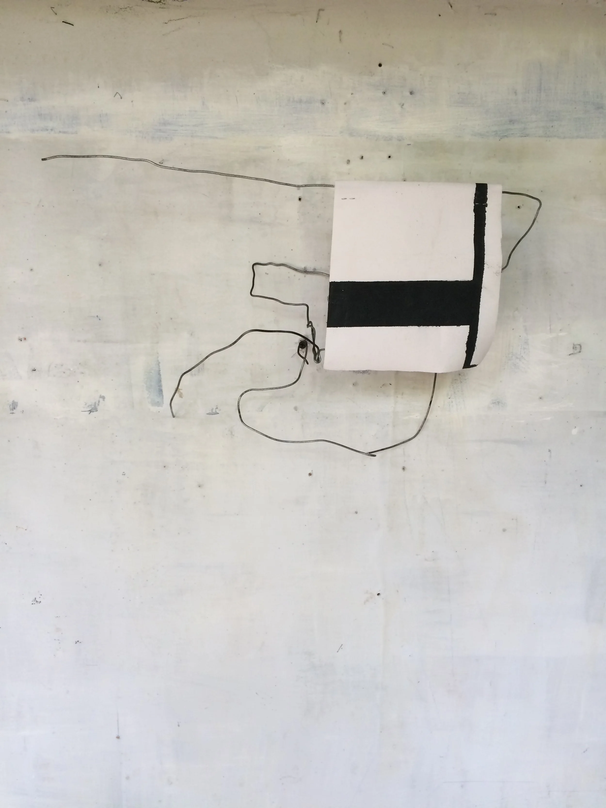   Homenaje a Gego 8,  2021  Acrylic on canvas, staples, wire  19 x 15 in (48 x 38 cm) 