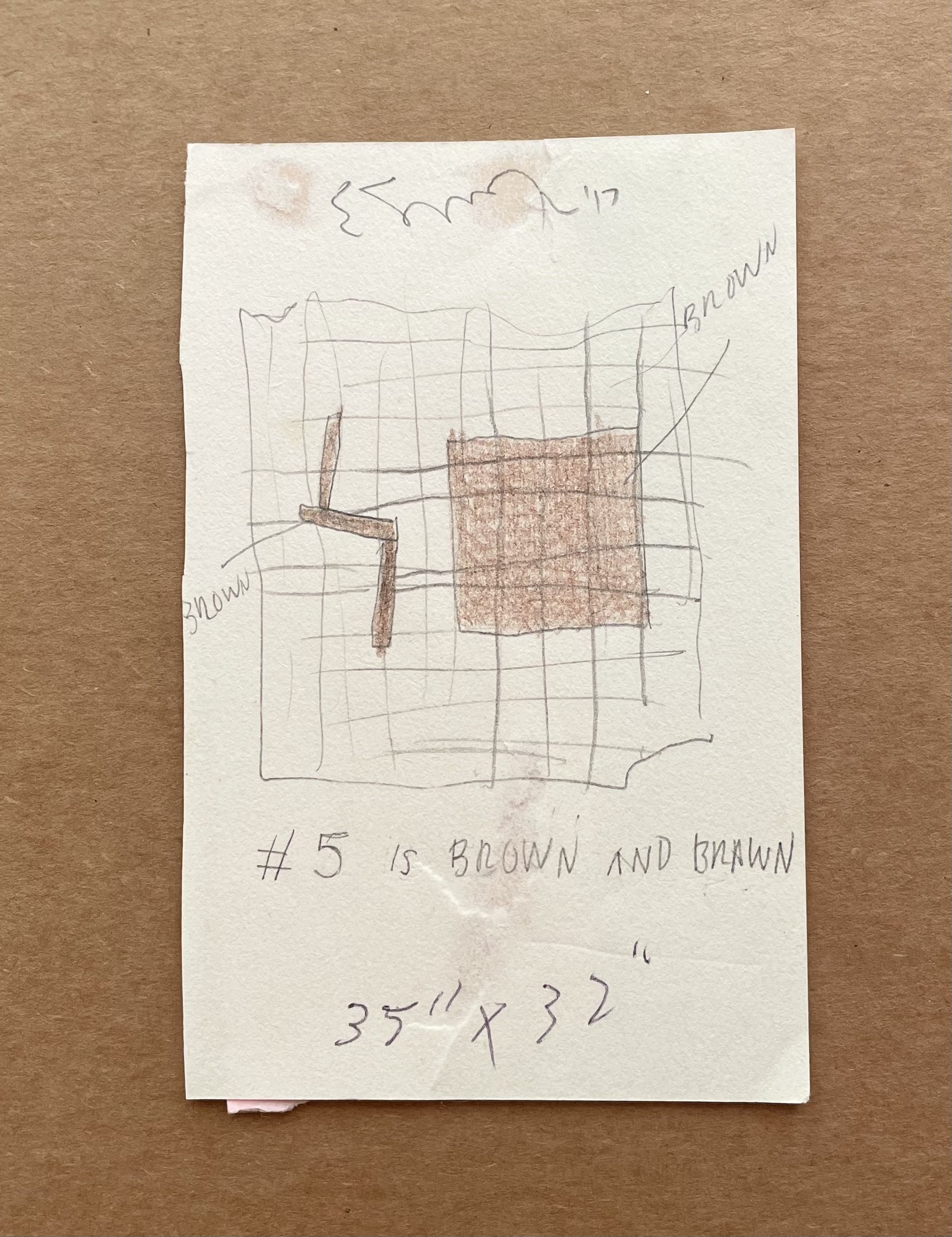 #5 is brown and brawn, 2017