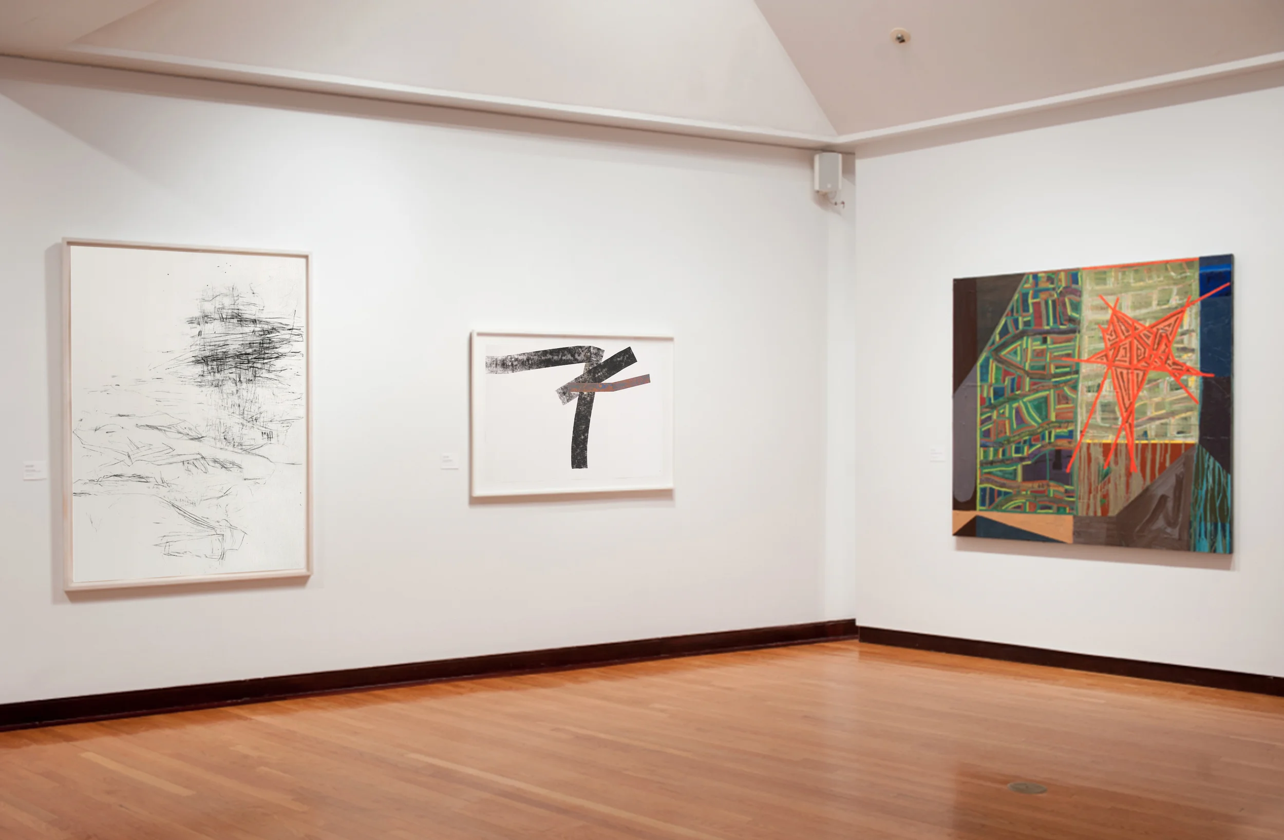 works on view in Lines and Spaces, Joseloff Gallery University of Hartford, 2013