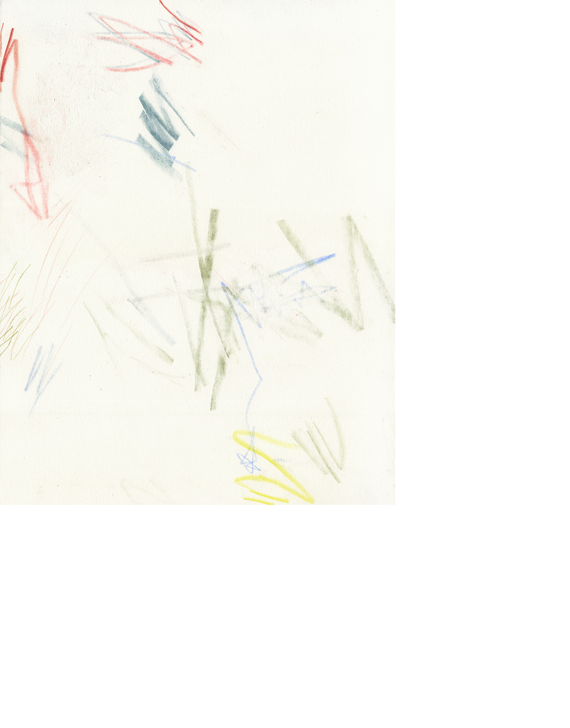 Untitled (cm.15.26), 2015 colored pencil, crayon on paper 14 x 11 inches