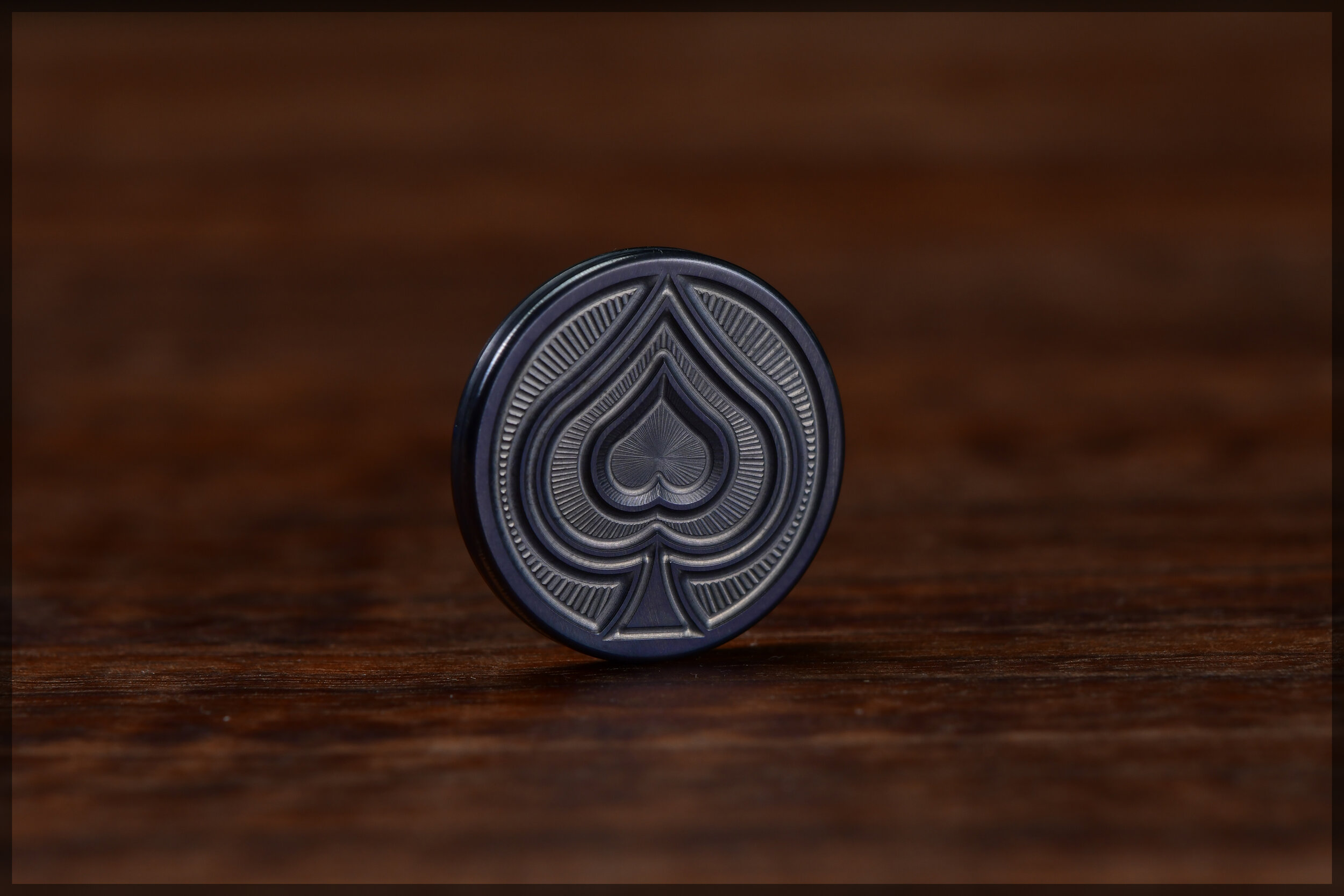 Flamed Tungsten Gambit Coin - Spade
