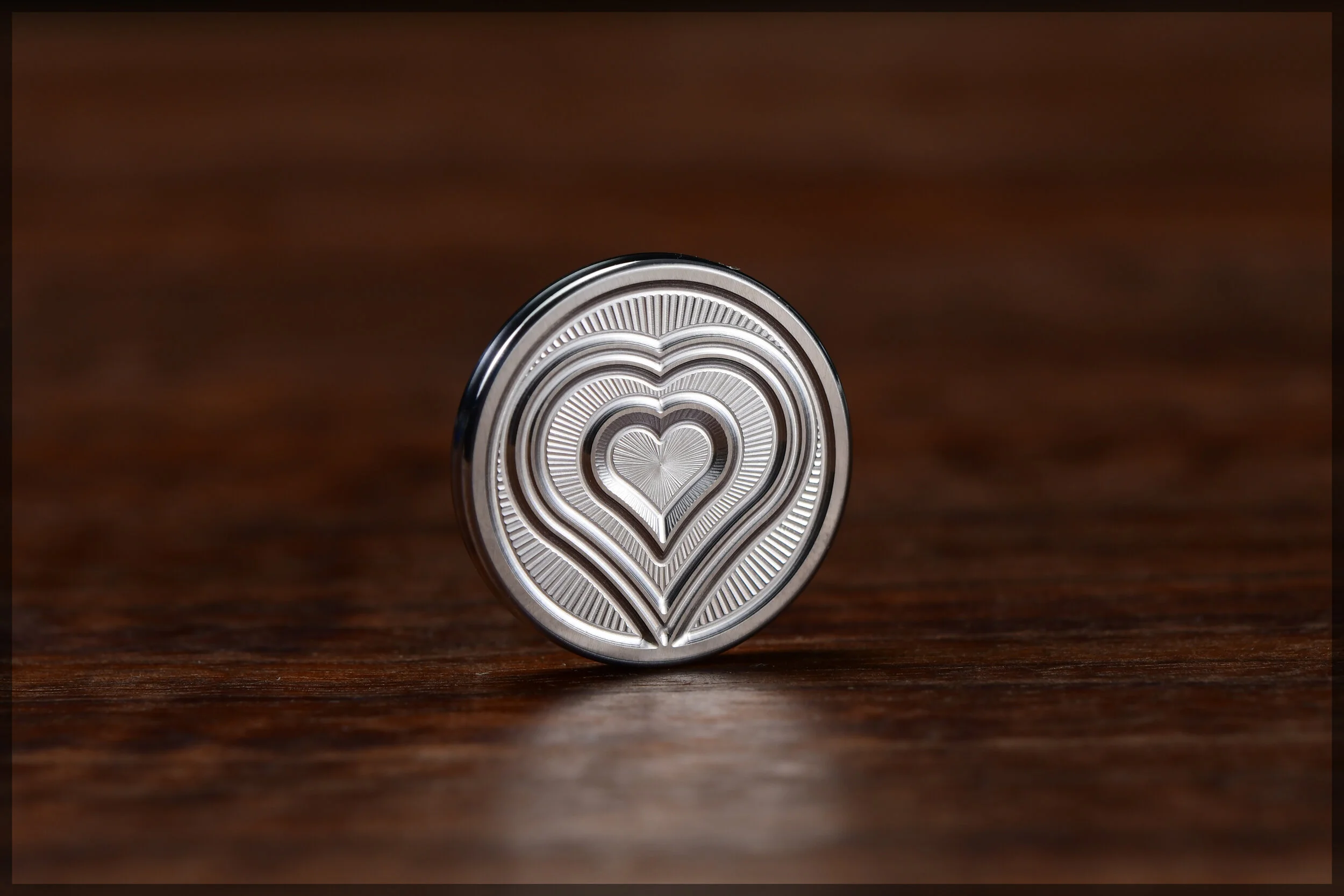 Gambit Coin #8 - Heart - Stainless Steel