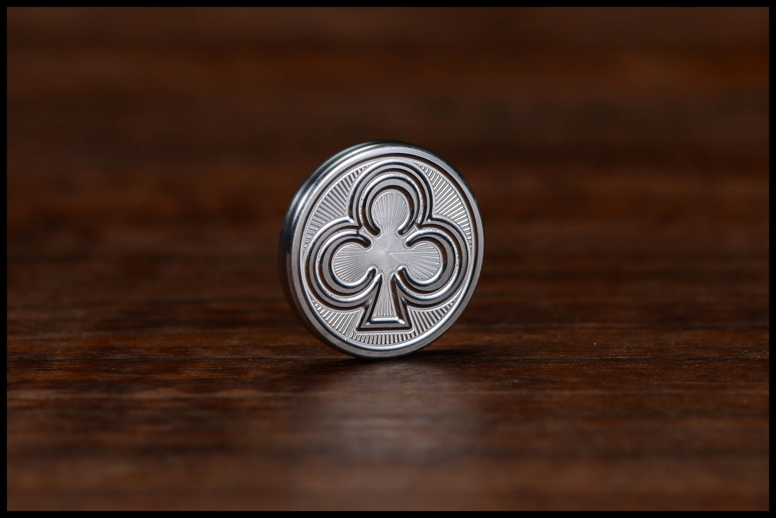Gambit Coin #9 - Club - Stainless Steel