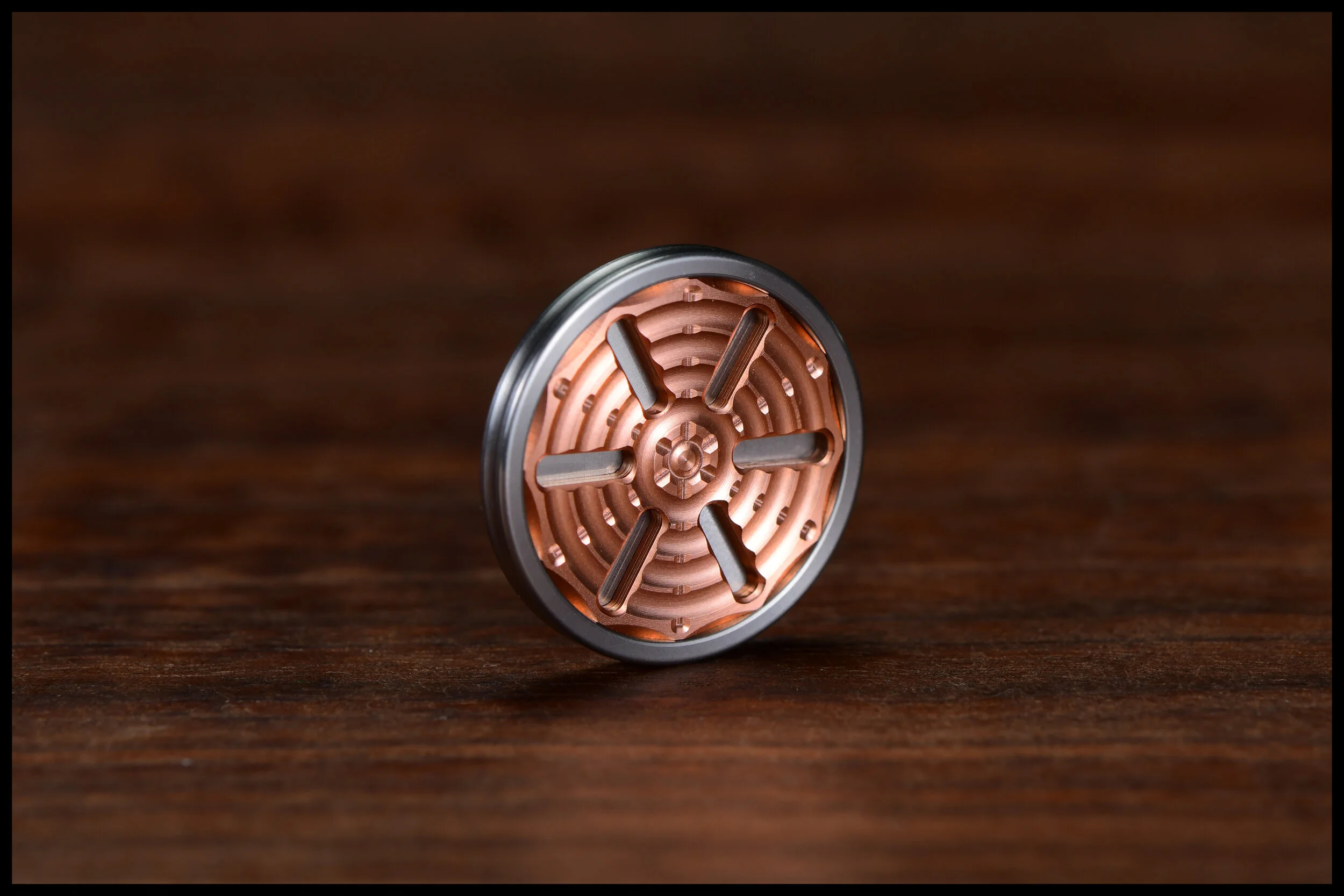 Gambit Coin 2-piece - Stainless Steel/Copper inlay design #3