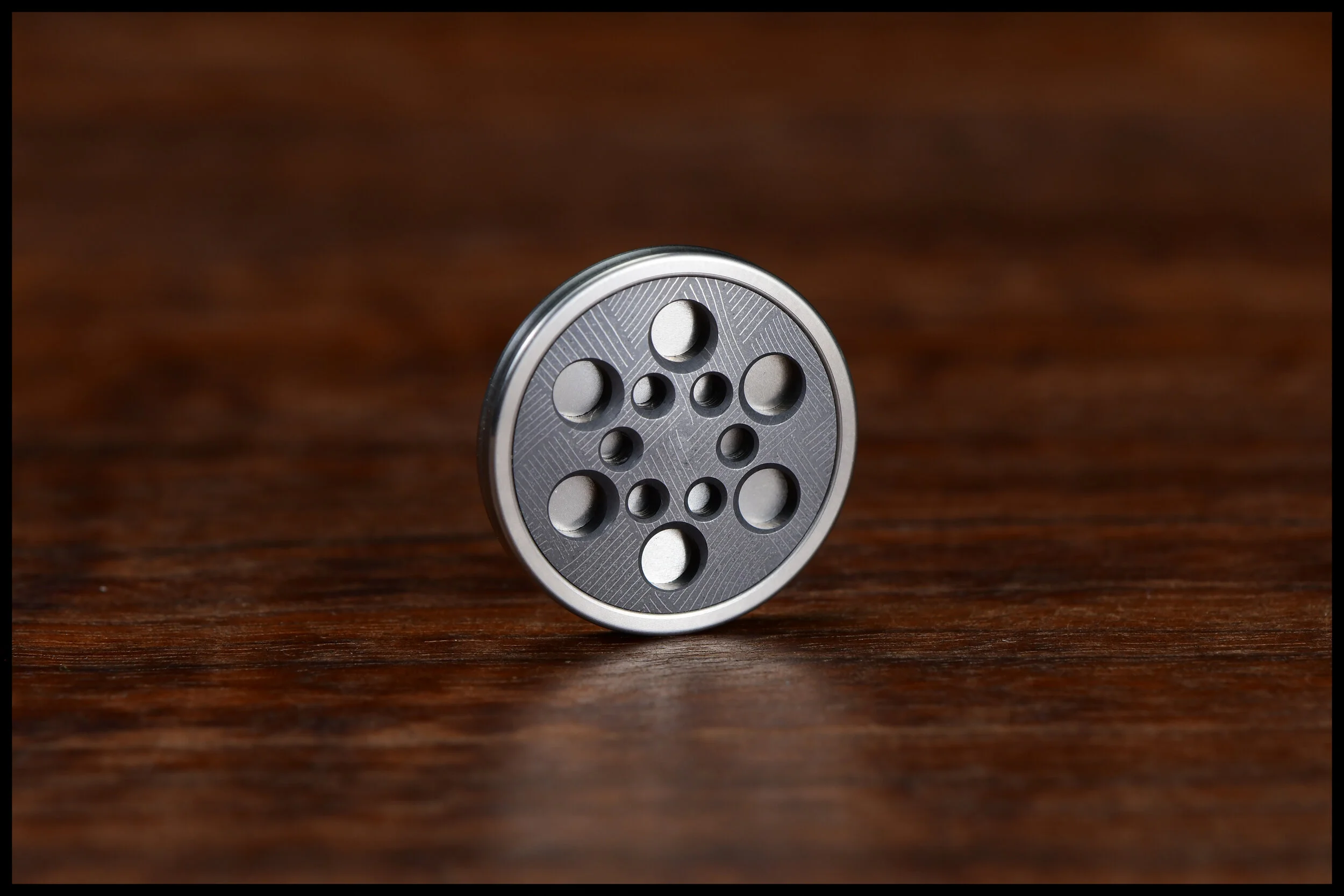 Gambit Coin 2-Piece - Stainless Steel/Basket Weave Inlay #2