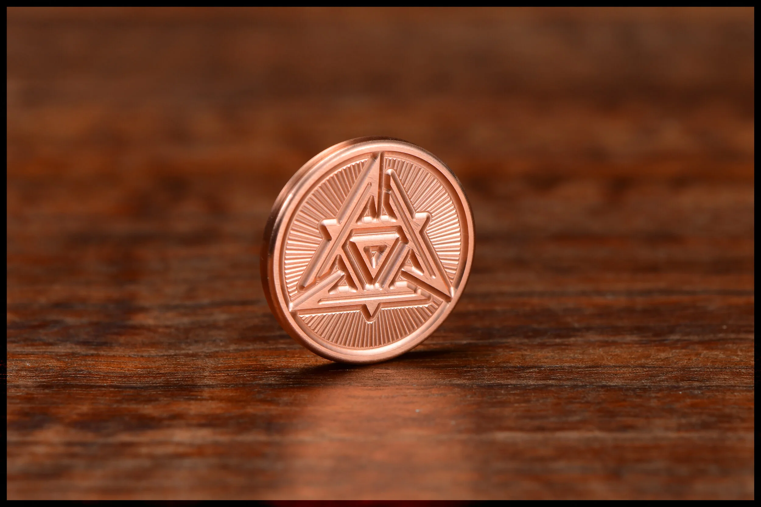 Gambit coin #10 - Triangle - Copper
