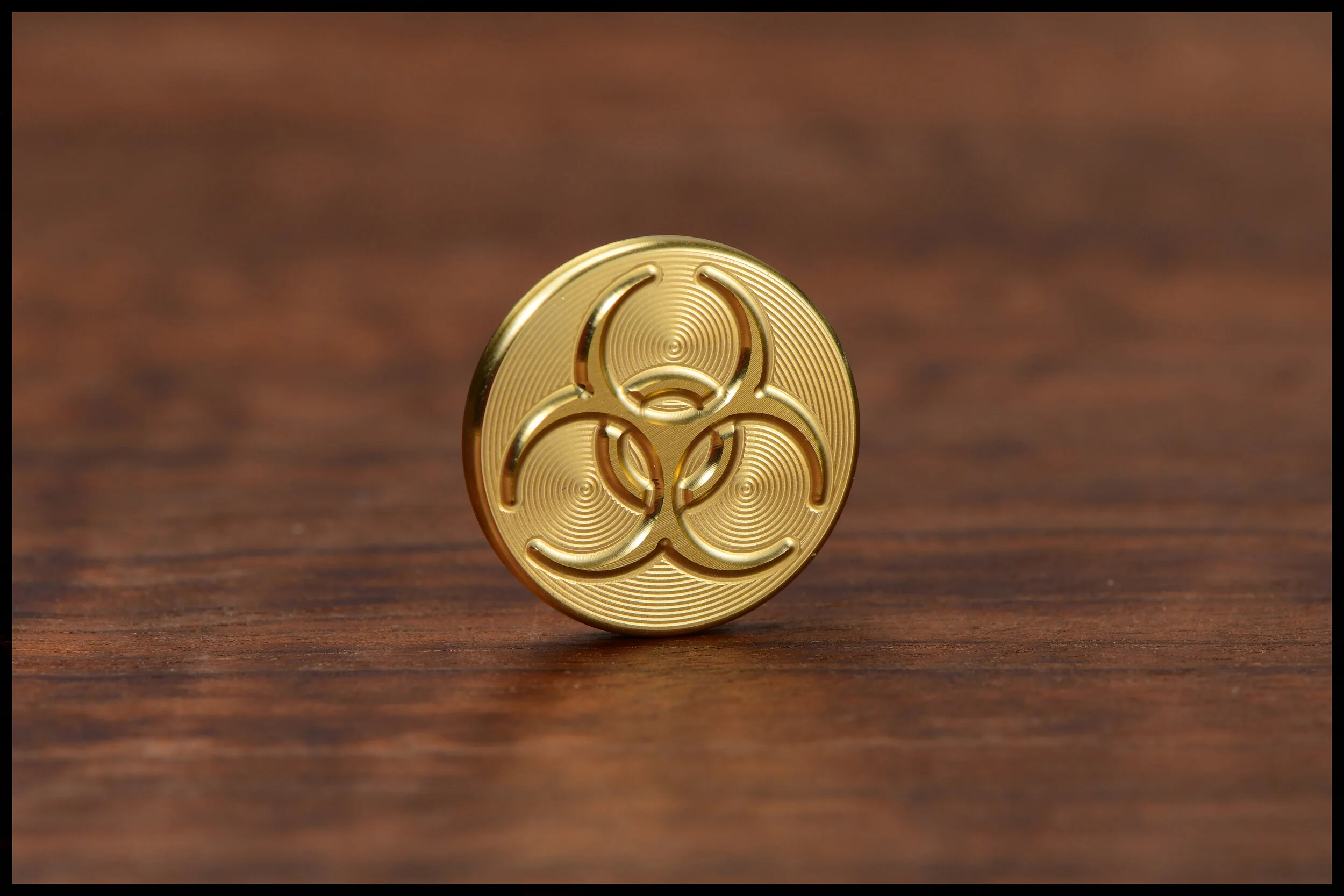 Gambit Coin #11 - Biohazard - Brass