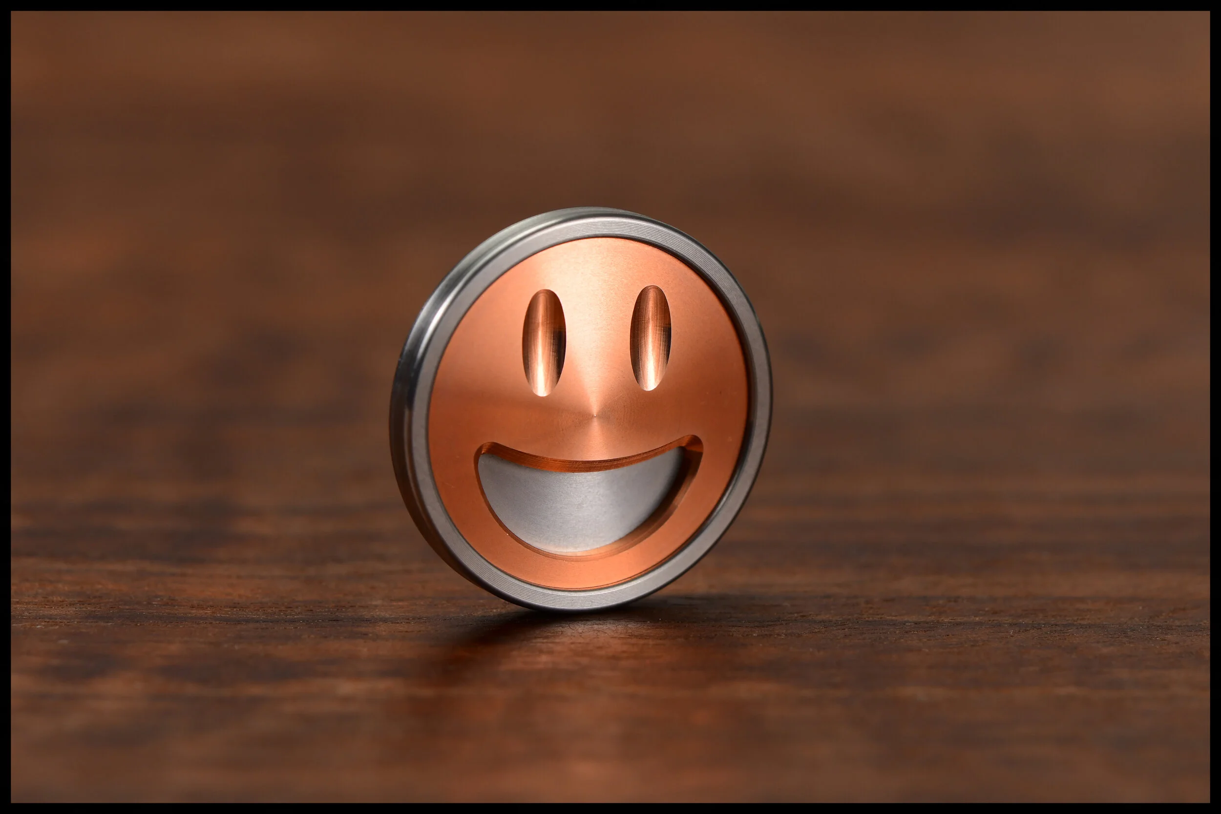 Smile Emoji Gambit Coin with Stainless Steel and Copper