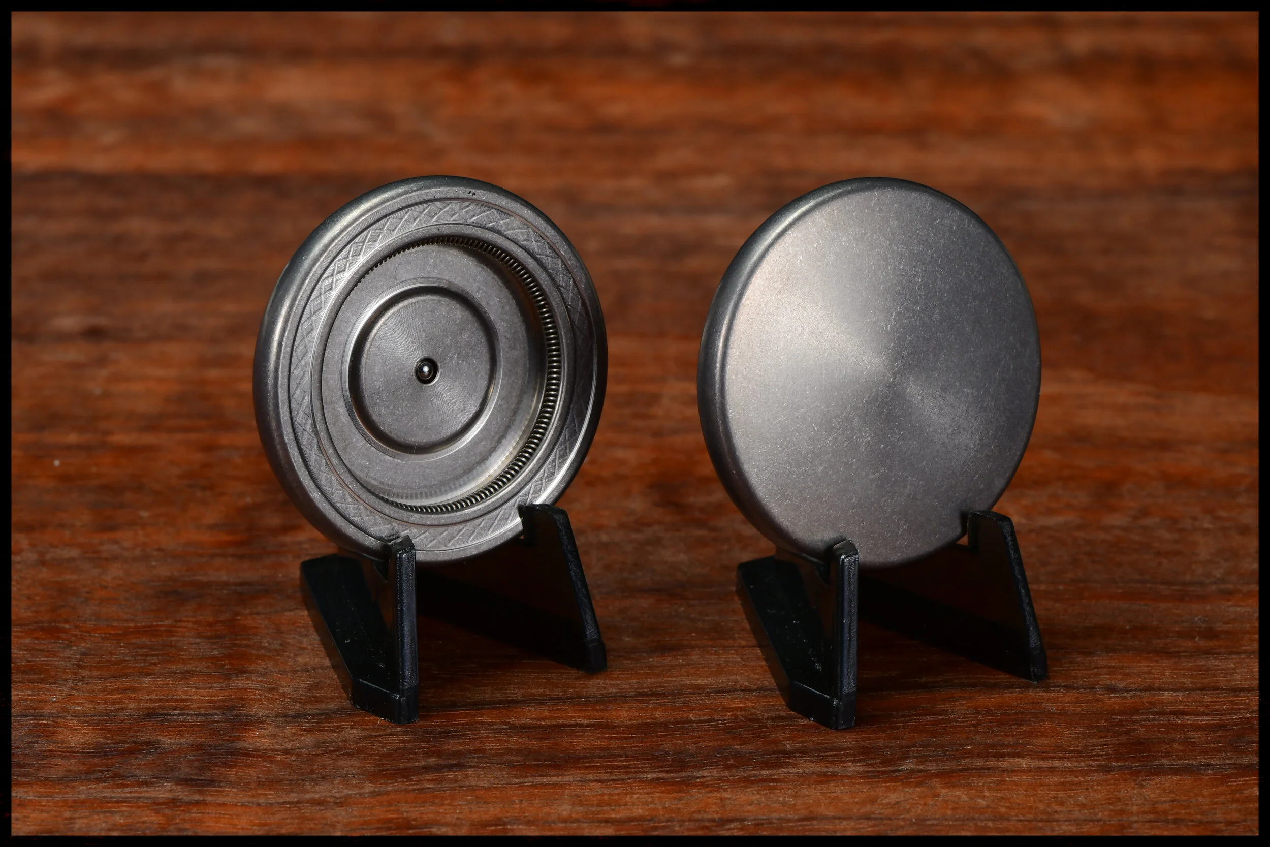 Tumbled Titanium Convex Gambit Body - Design 2