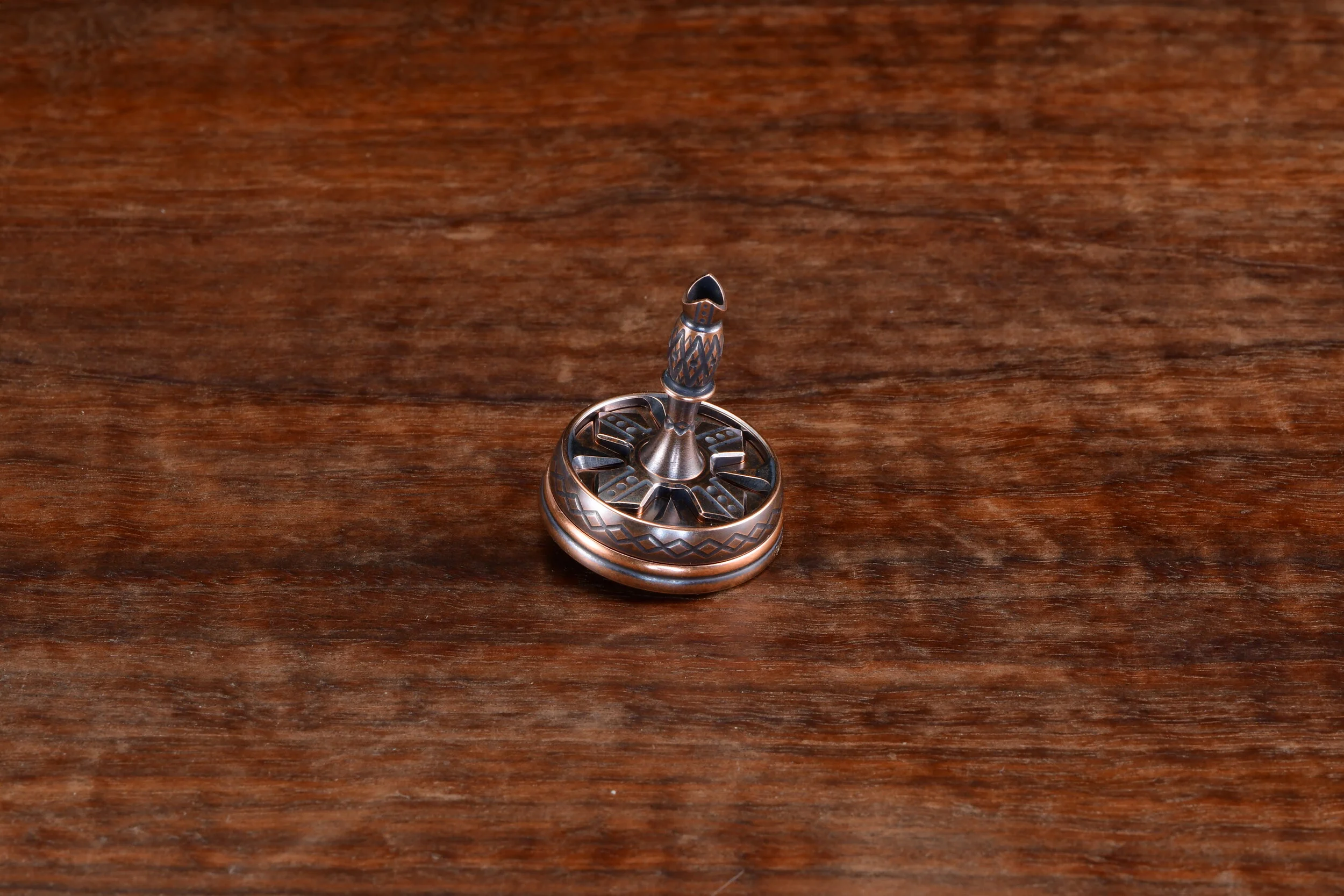 Antiqued Copper Bishop Spinning Top