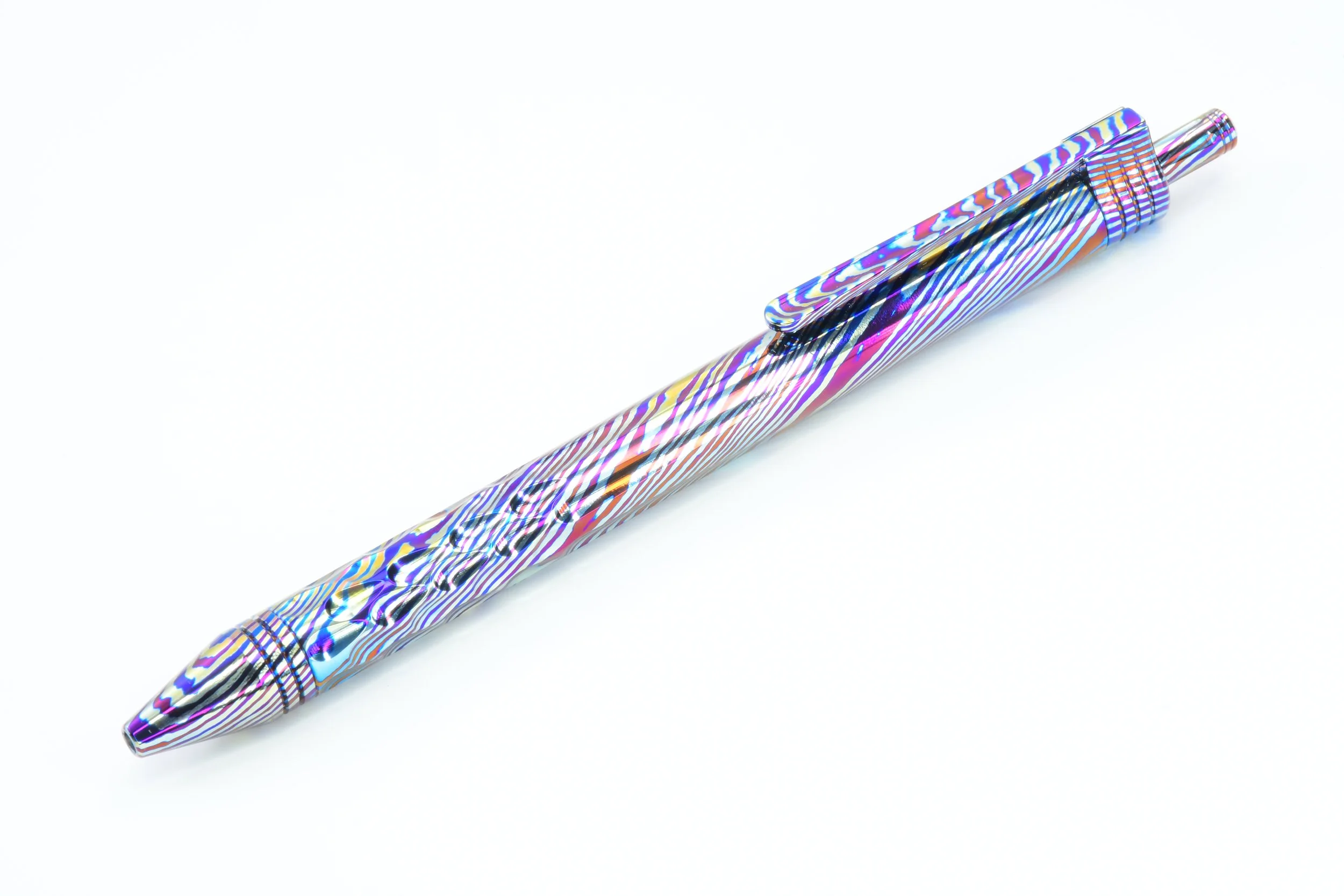 Discontinued - Full White Timascus Soul Pen