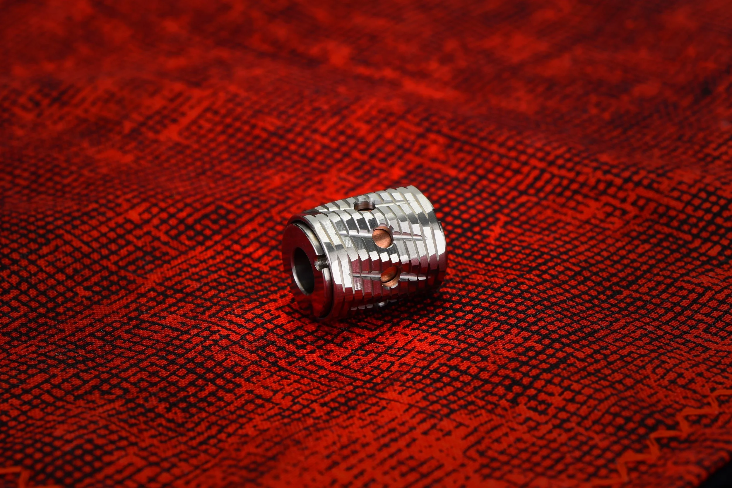 Titanium-Stainless-Glow Barrel Bead.JPG