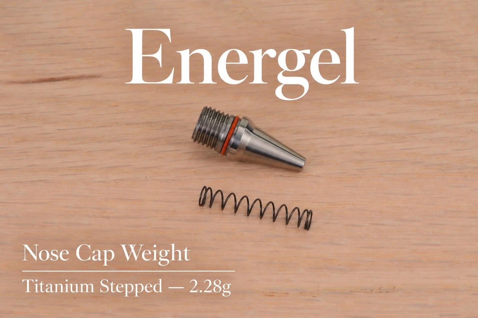 Energel Titanium Stepped Nose Cap for the Fusion with spring