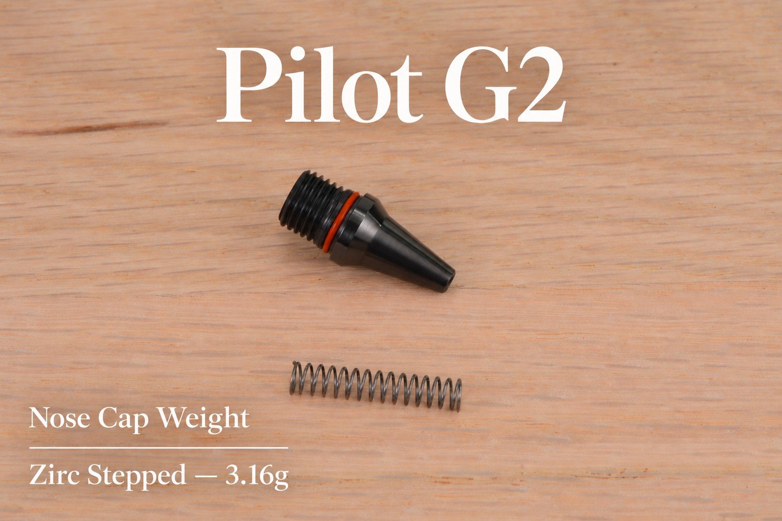 Pilot G2 Zirc Stepped Nose Cap for the Fusion with spring