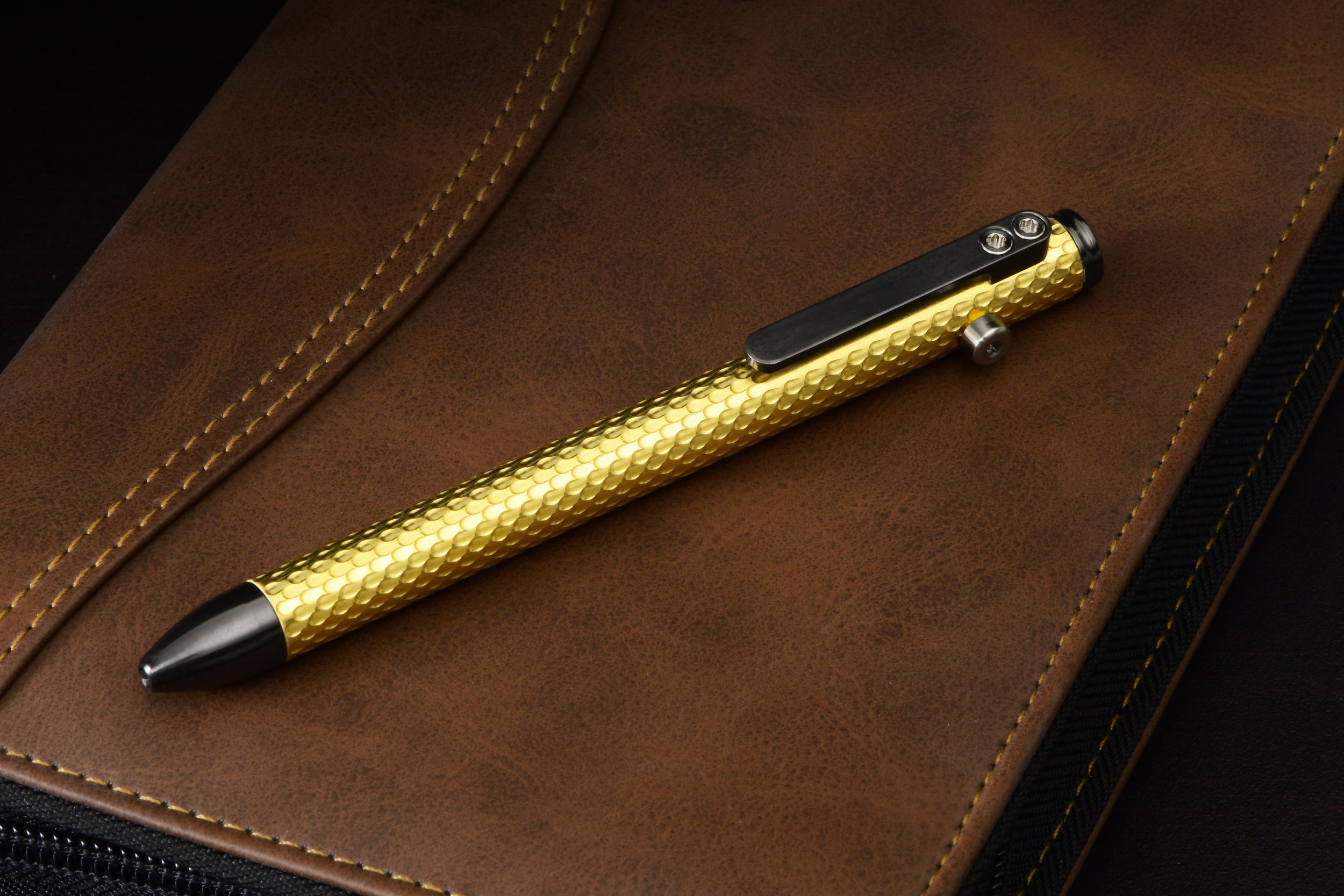 Full Mithril Brass CamPen with Zirc Accents- V3 Gelion