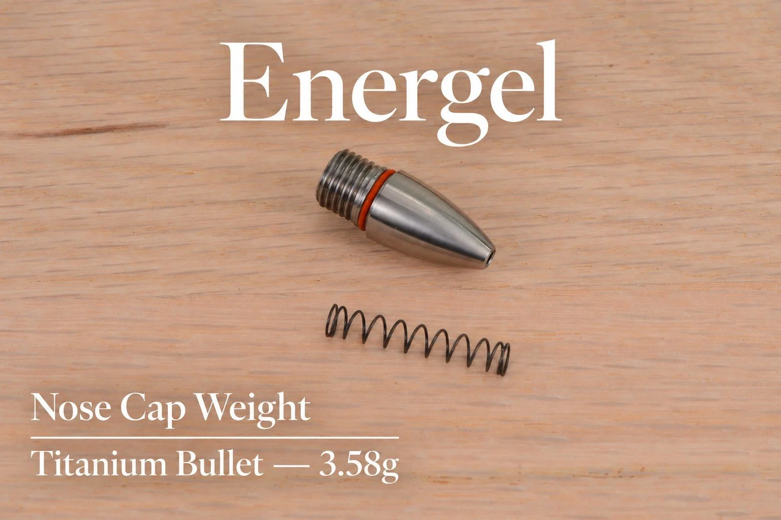 Energel Titanium Bullet Nose Cap for the Fusion with spring