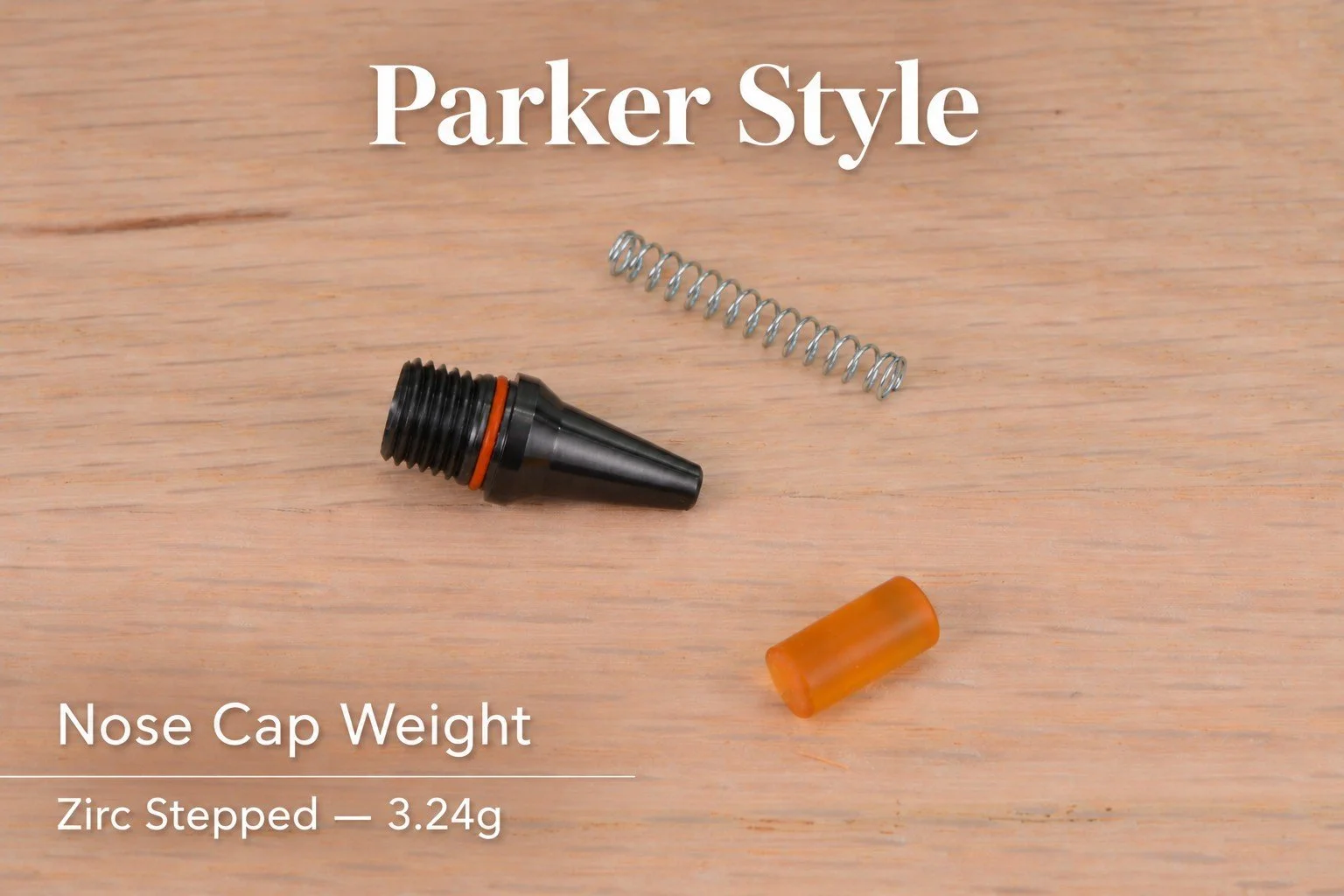 Parker  Style Zirc Stepped Nose Cap for the Fusion with spring