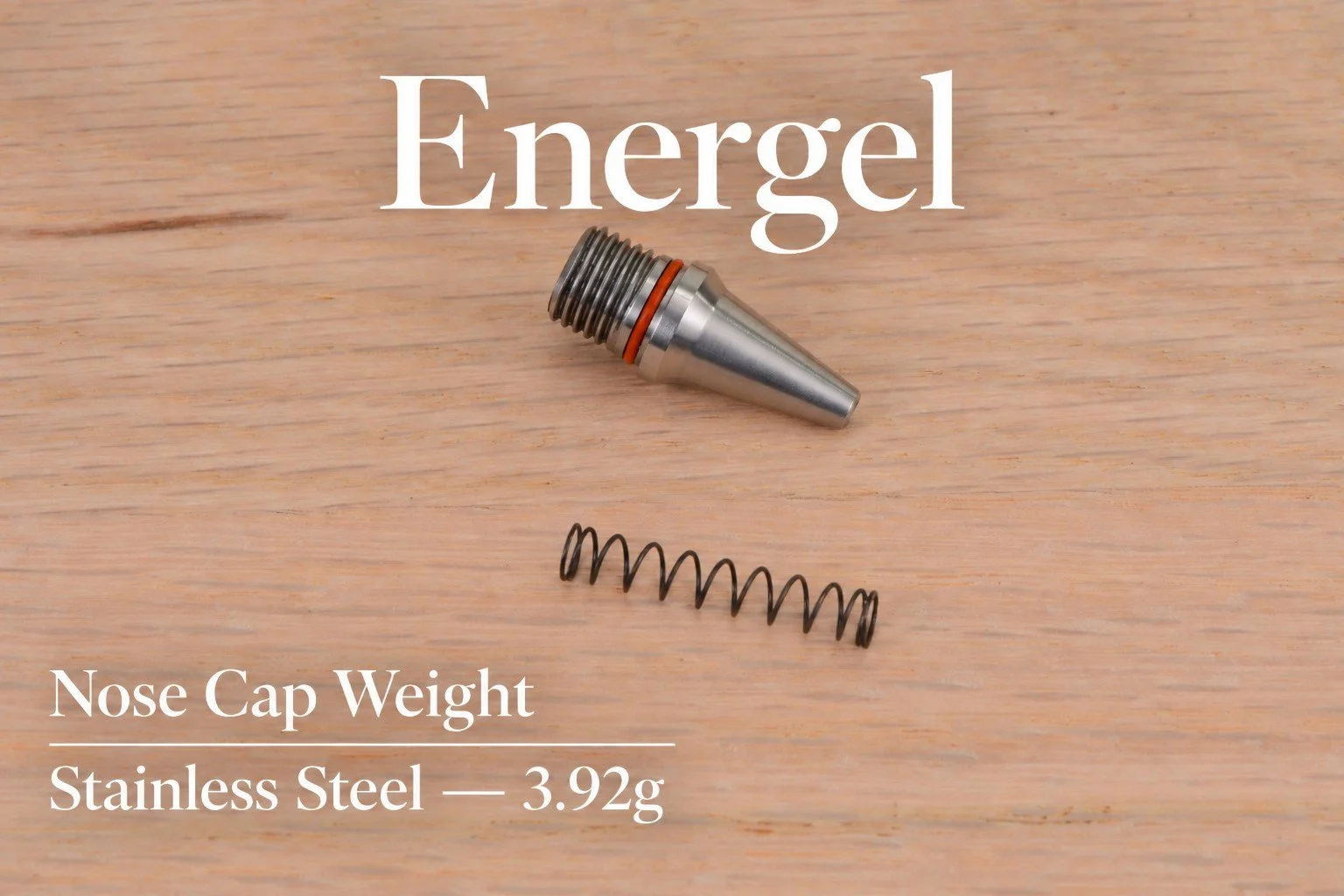 Energel Stainless Steel Stepped Nose Cap for the Fusion with spring