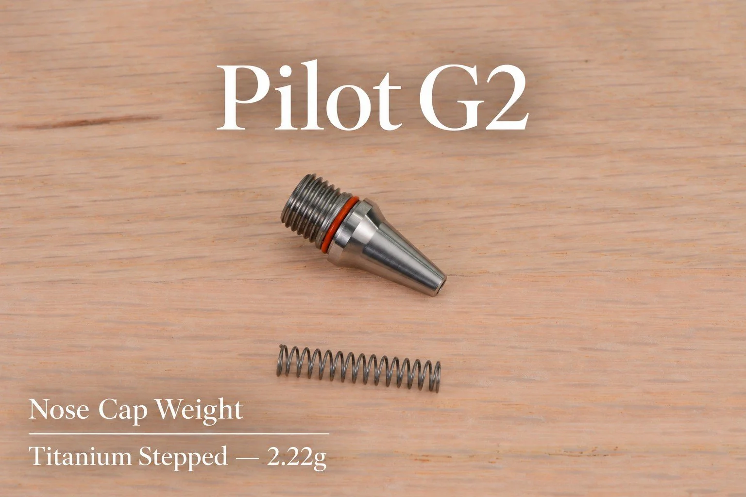 Pilot G2 Titanium Stepped Nose Cap for the Fusion with spring