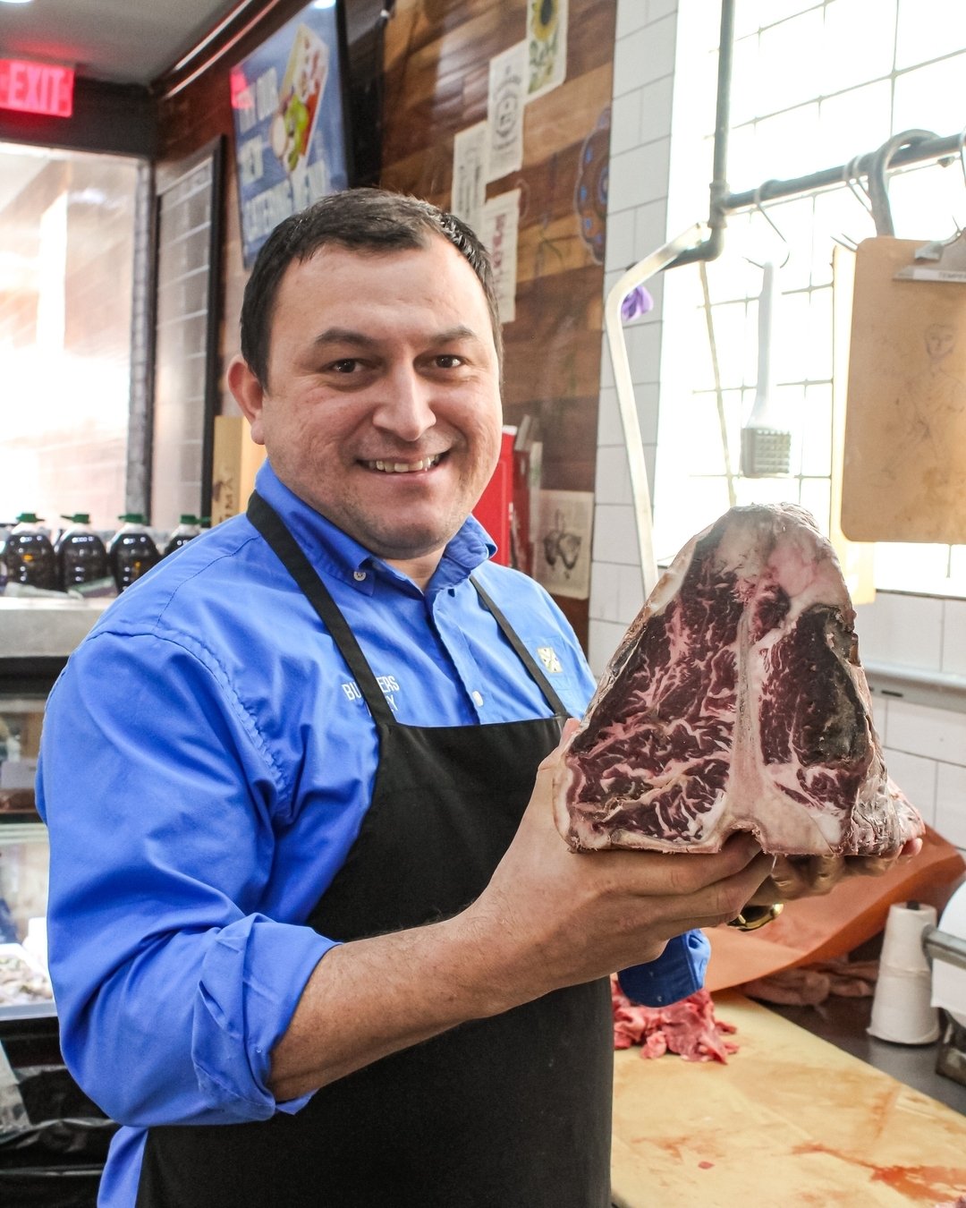 Alex says come on in for our dry aged steaks. They are tender and oh so flavorful. 

#butchersalley #bethesdamd #localbutcher