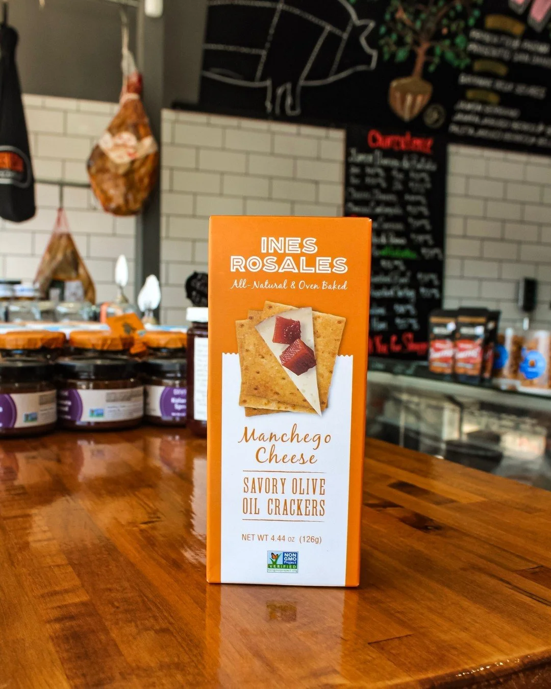 We're big fans of Ines Rosales Manchego Cheese crackers - they are one of our featured items this month. Ask Nikko about them on your next visit. 

#crackers #cheeseboard #bethesdamd