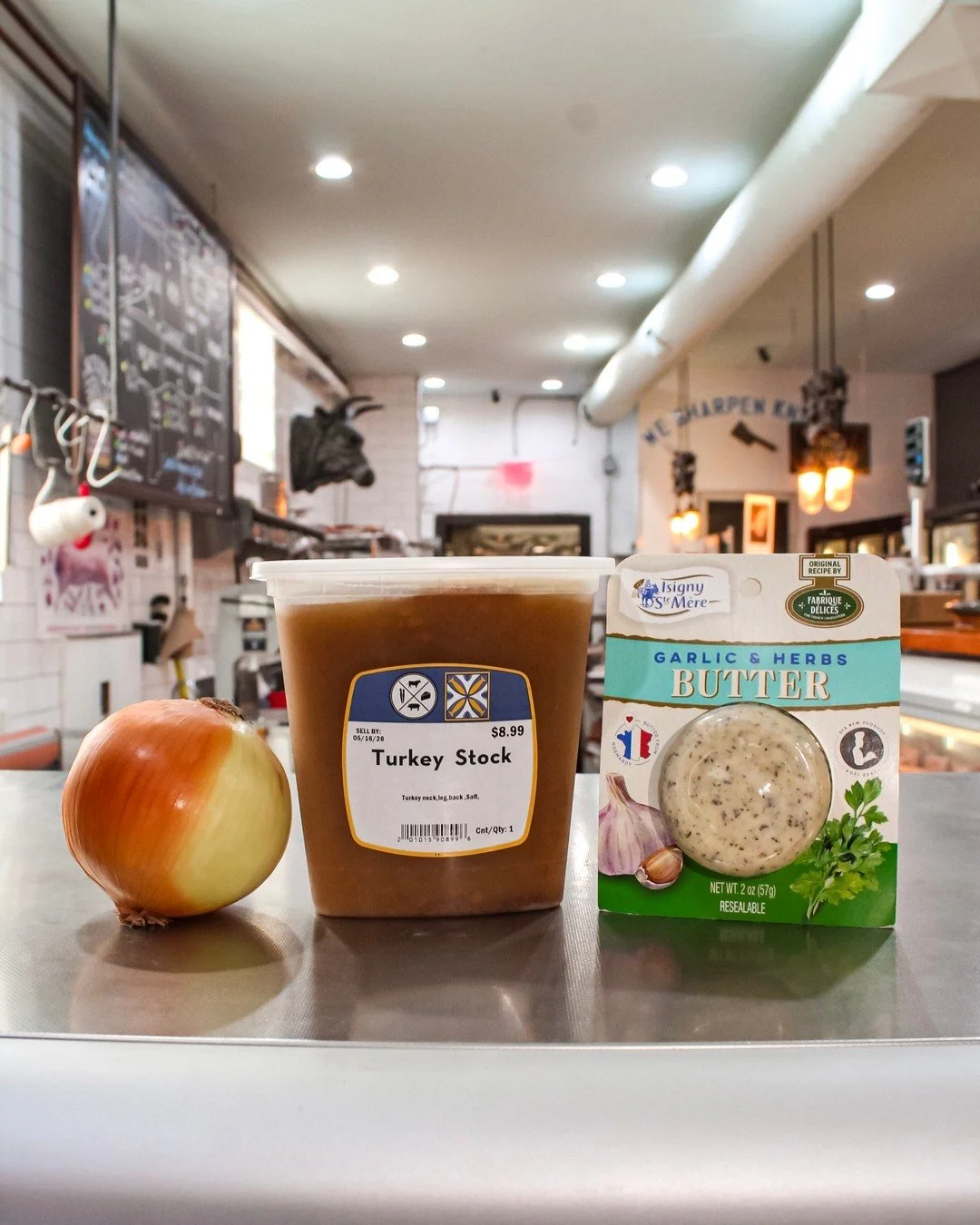 Doing your Thanksgiving shopping today? Add our house made turkey stock and herbed butters to your cart. They punch up the flavor in your bird and your gravy. 🦃 

Don't feel like making your own gravy? We've got your covered - preorder our house mad