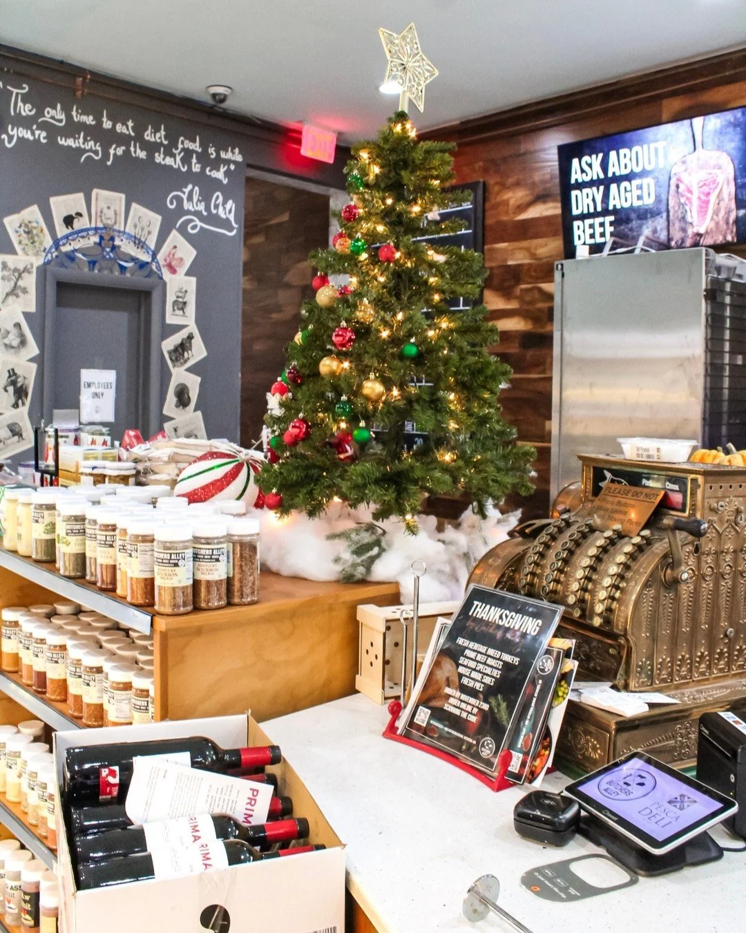 It's beginning to look a lot like Christmas around here! #shoplocal #holidayseason #localbutcher