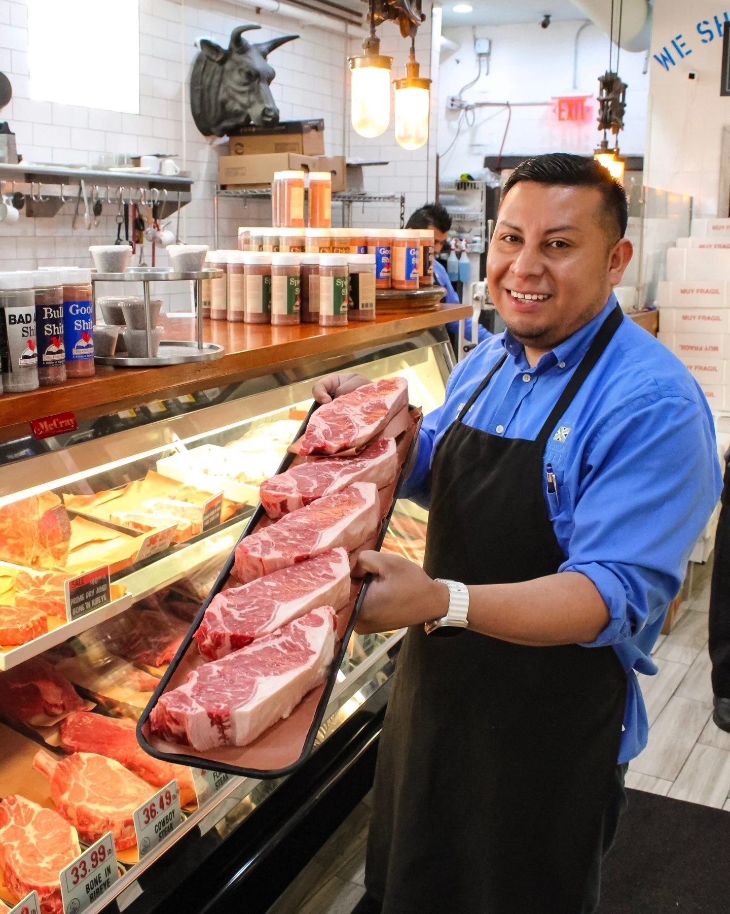 Here are your NY strips for the long weekend, beautifully marbled and ready to go.

It could be the best part of your holiday weekend, if you let it. 

#nystrip #primebeef #bethesdaeats #dmvfoodies