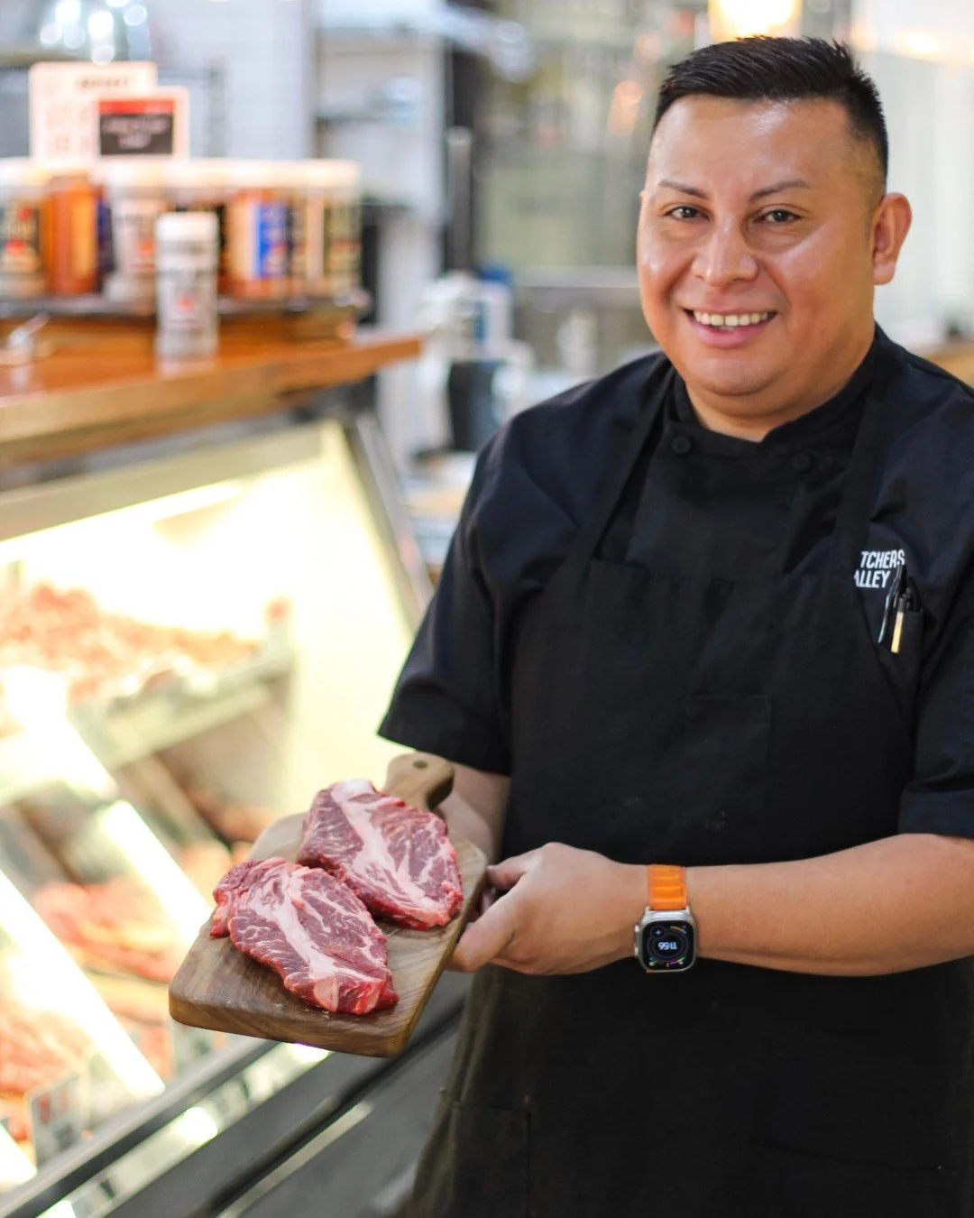 Our Butcher Darlin recommends the newest cut in our case - the Prime Country Ribeye. 

This cut comes from the end of the chuck, near the rib section. It has good marbling and bold flavor making it great for grilling, especially at medium-rare. It's 
