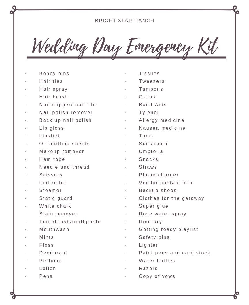 Wedding Day Emergency Kit Checklist wedding-day-emergency-kit-checklist