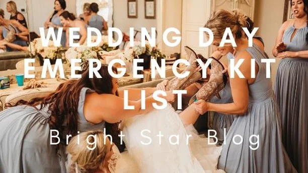 NEW BLOG POST! Happy Friday! As promised, here's a new blog post to kick off your weekend! What item in your emergency kit saved you at your wedding???
Let us know in the comments below!
-
-
-
#brightstarranch #brightstartx #texaswedding #texasweddingvenue #wedding #chapel #engagement #brightstarblog