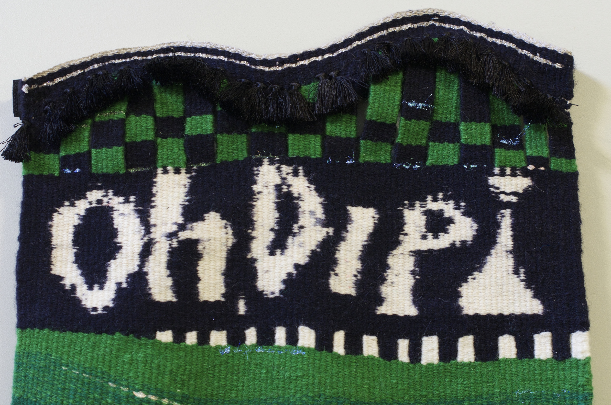 Oh, Dip!: weft-faced Ikat-top detail