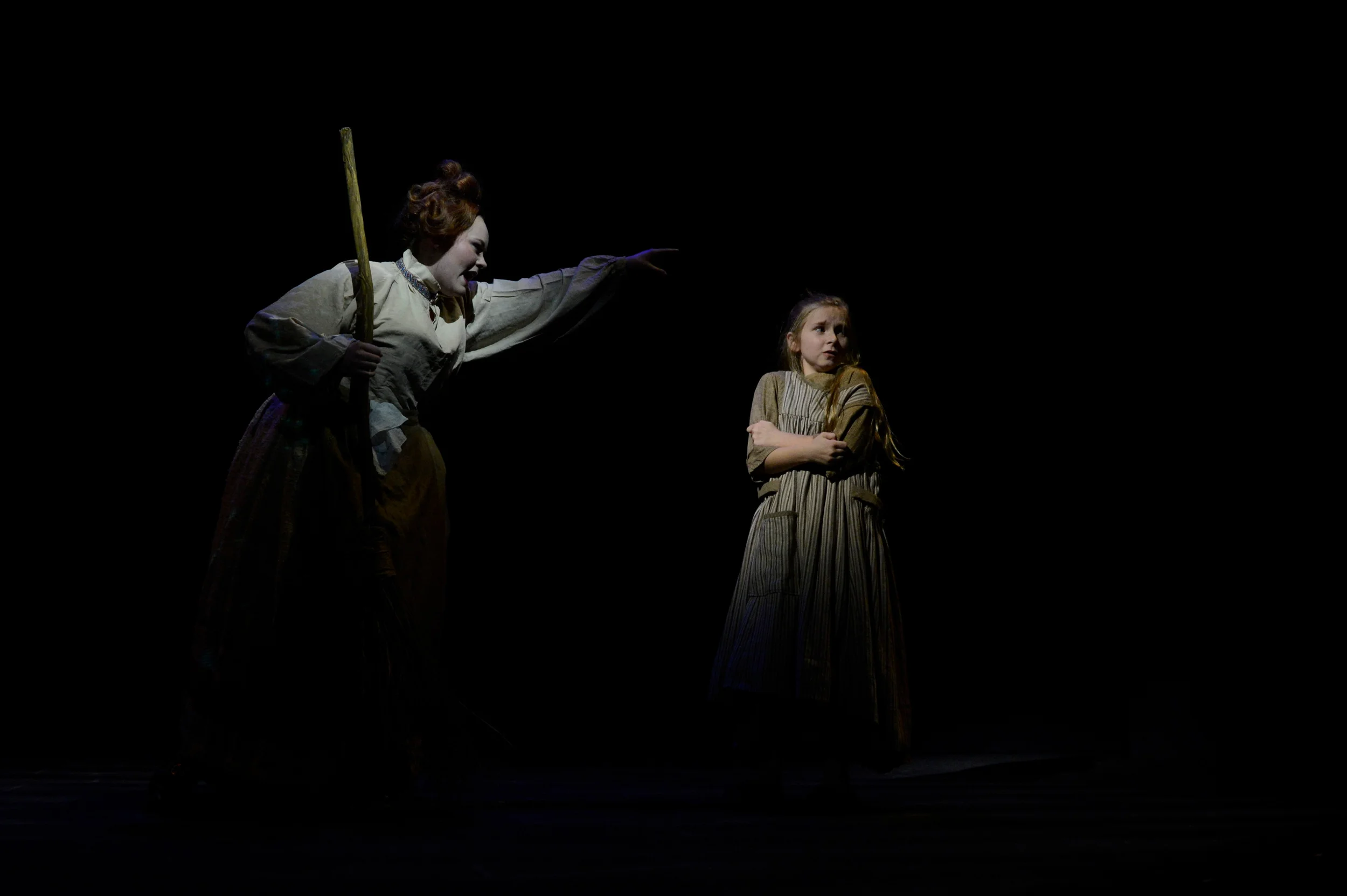 Cassi as Madame Thenardier in Wright State University's production of Les Misérables