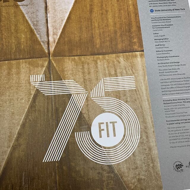 Hot off the presses. Hue&rsquo;s Winter issue celebrates the 75th anniversary of FIT. With special paper doll insert to also celebrate 50 years of the Museum at FIT. Illustrations by Anita Rundles @fitnyc #fitnyc #museumatfit #hue-magazine #huemagazi