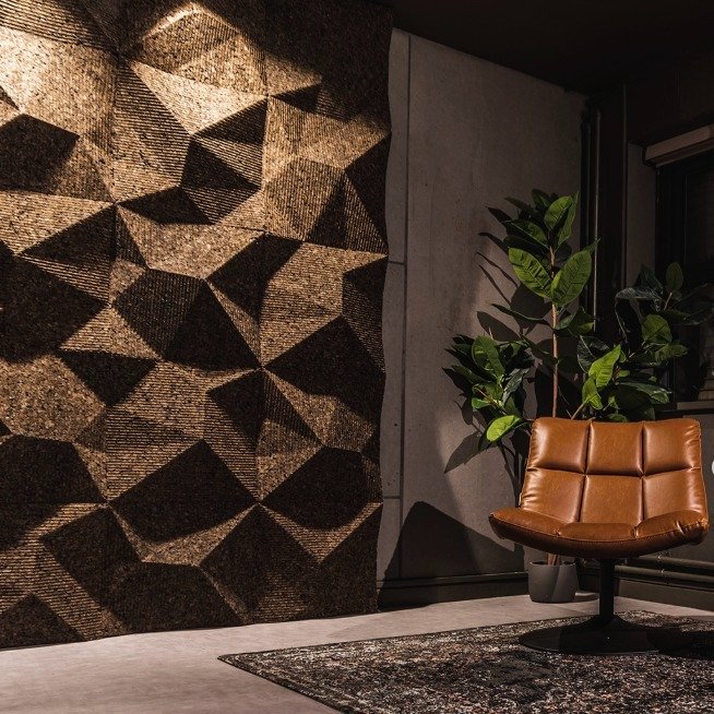 We are SO EXCITED to introduce our new custom cork walls! These dimensional designs blend geometry, texture, and movement with eco-friendly materials; turning any surface into a work of art. Where sustainable design meets acoustic comfort and modern 