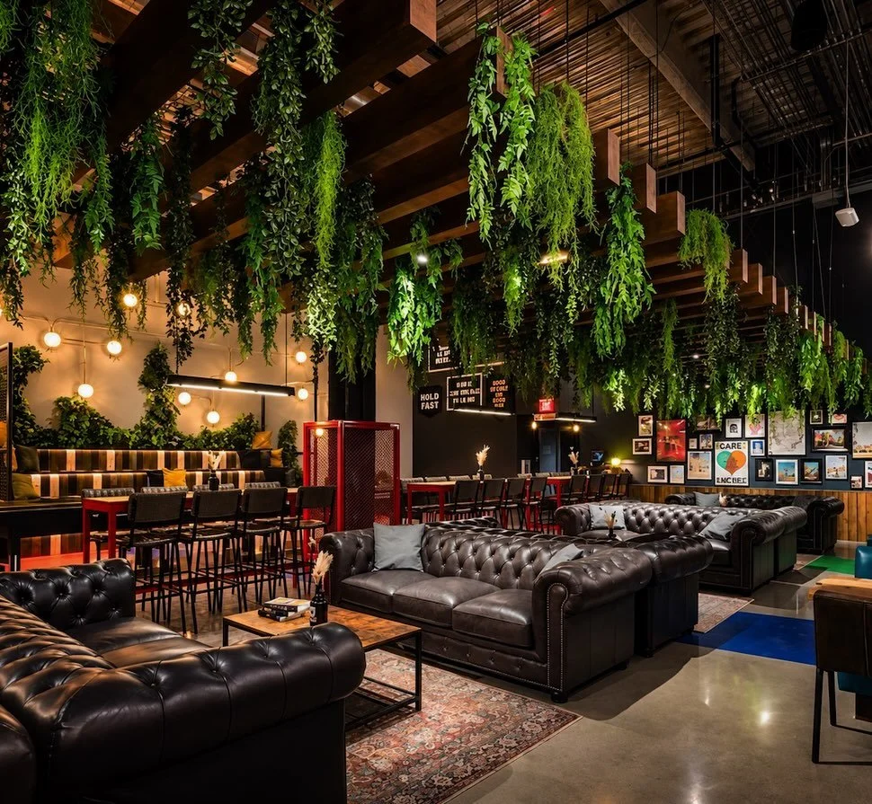 Greenery doesn&rsquo;t have to take up valuable floor space to make an impact.

Sometimes a little goes a long way. Overhead plantings, trailing greenery, and smaller plant moments can add softness, movement, and texture without sacrificing usable sp