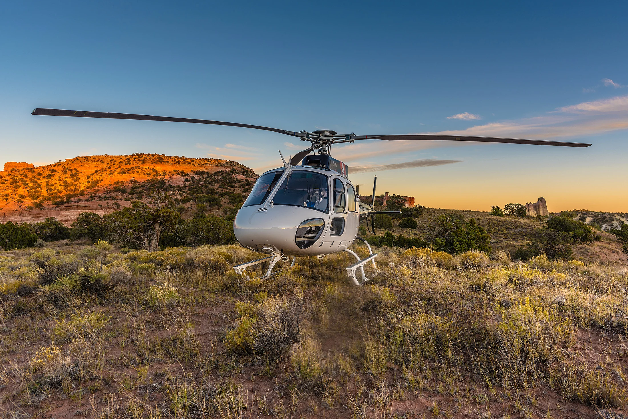 AS350 Helicopter Red Rock