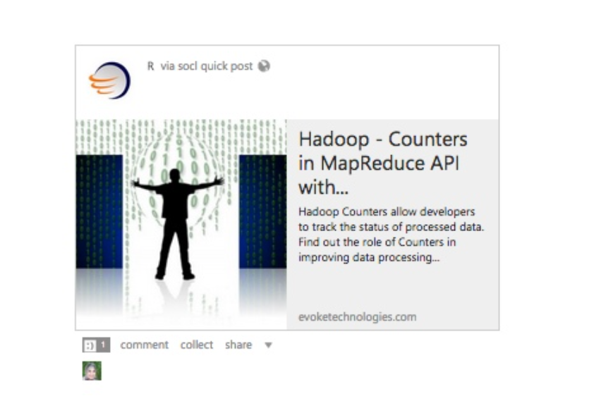  One of those spammy posts by a marketer on Socl. 