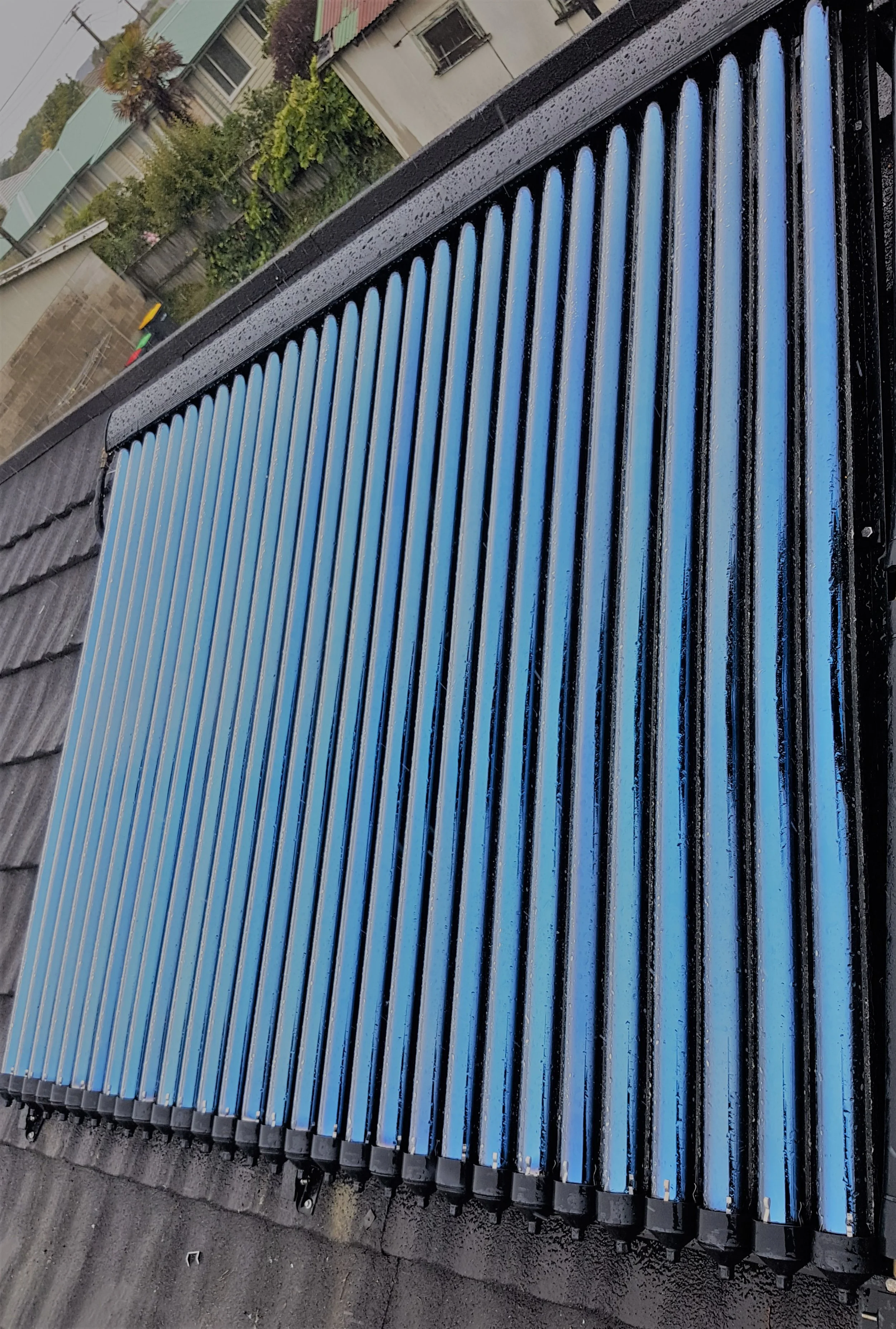 30 tube SunTrap solar split system heat collector