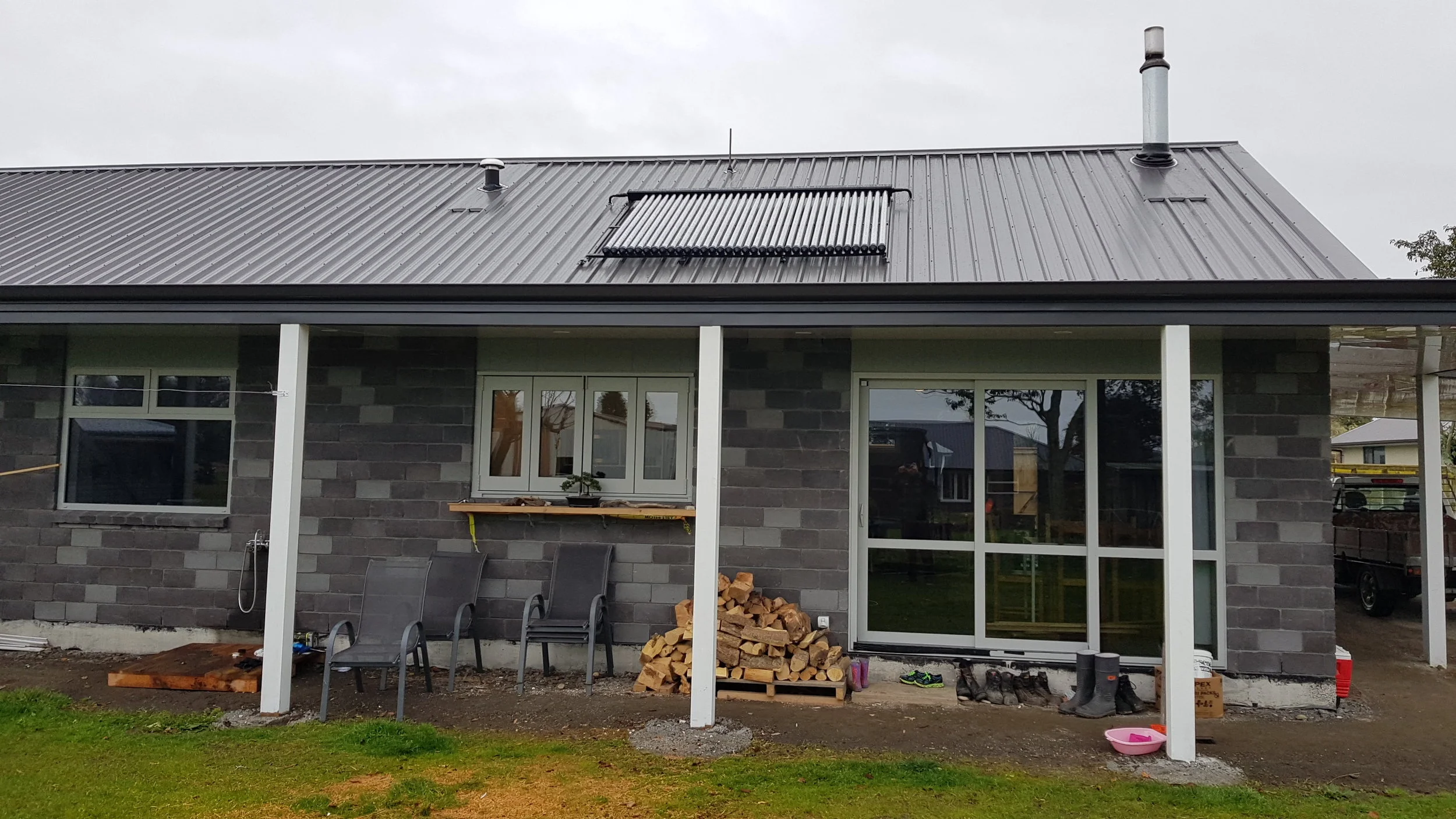 SunTrap Christchurch, New Zealand, solar hot water split system