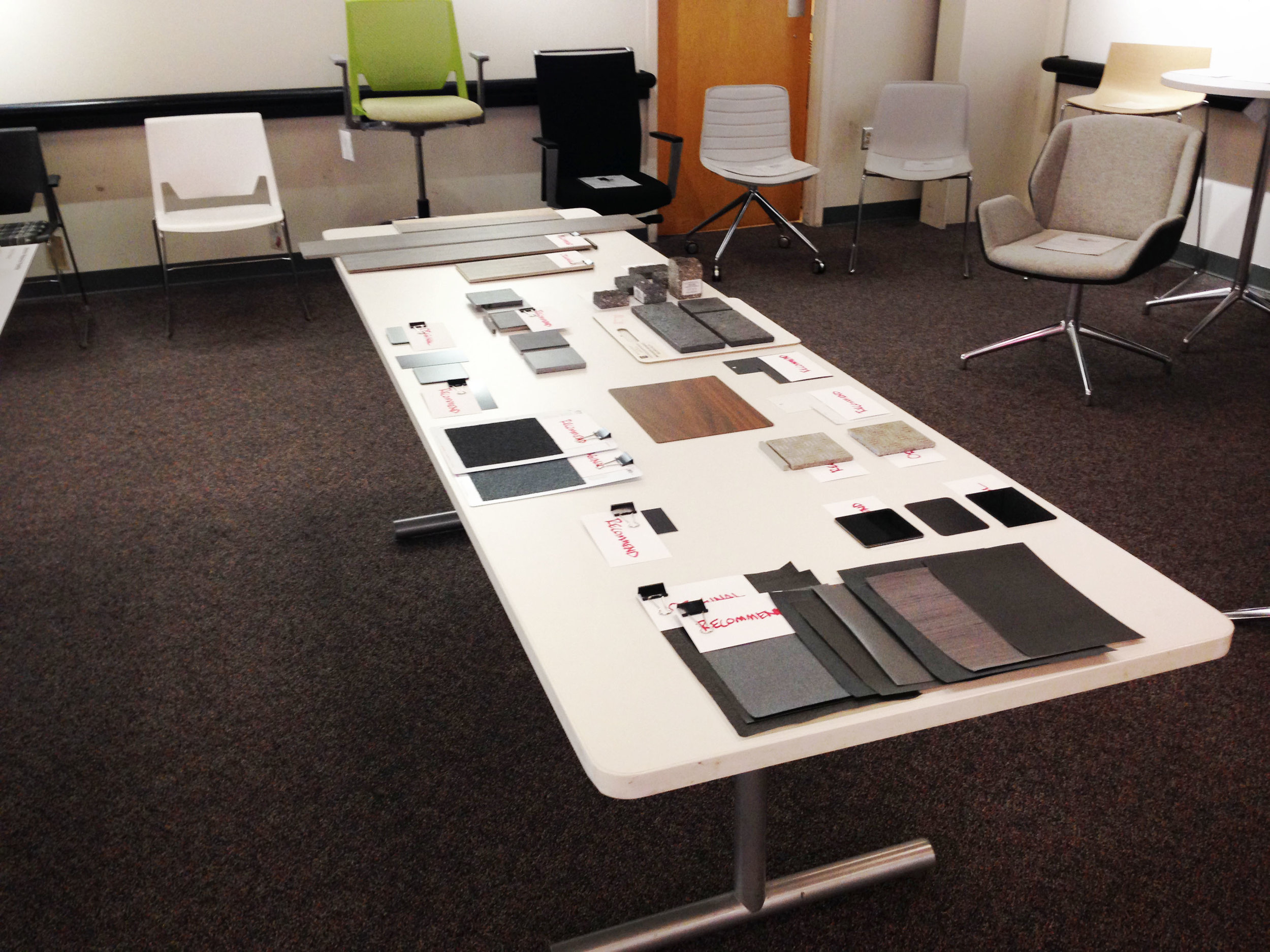 Set up for client presentation