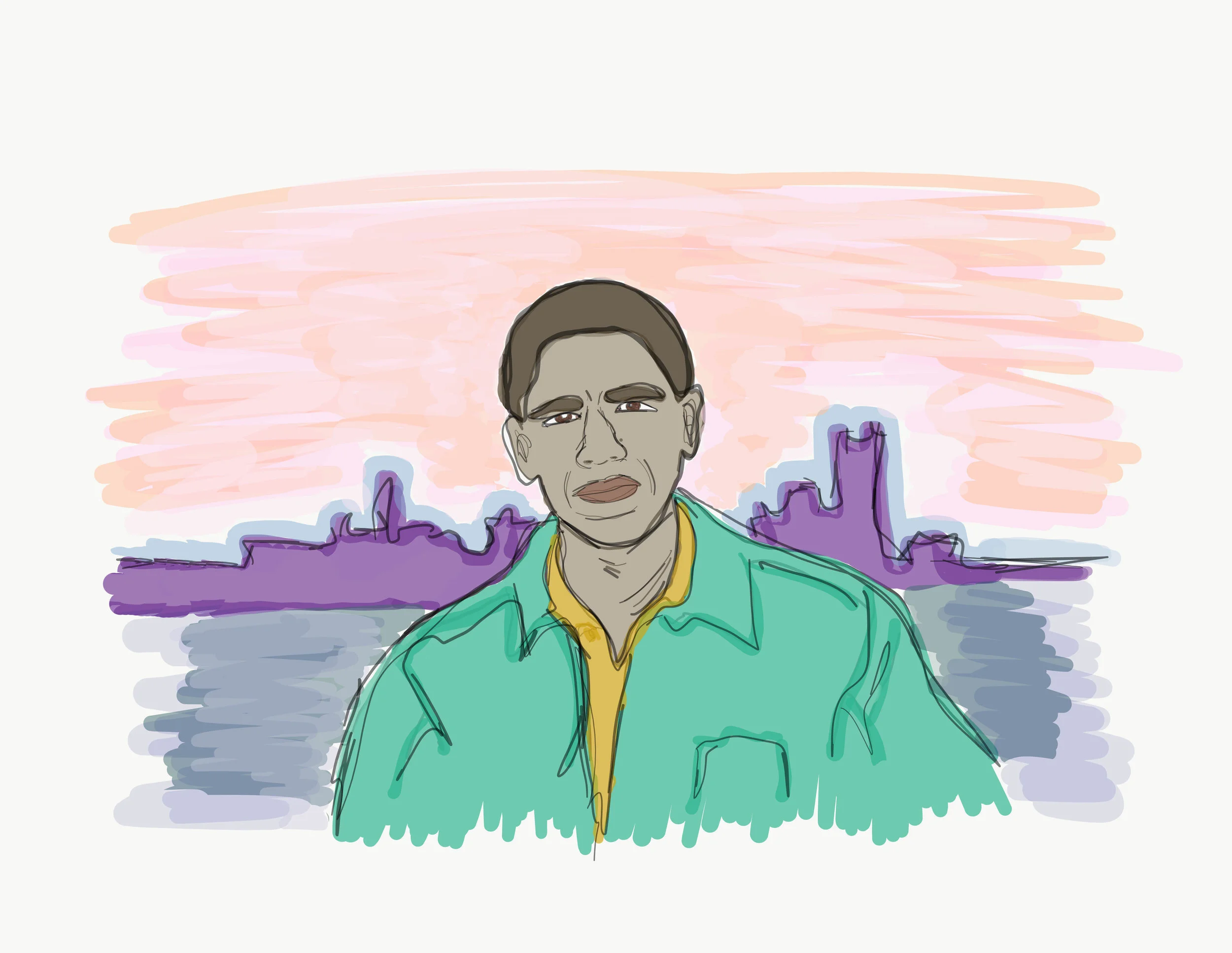  Illustration  “Obama”  2017 