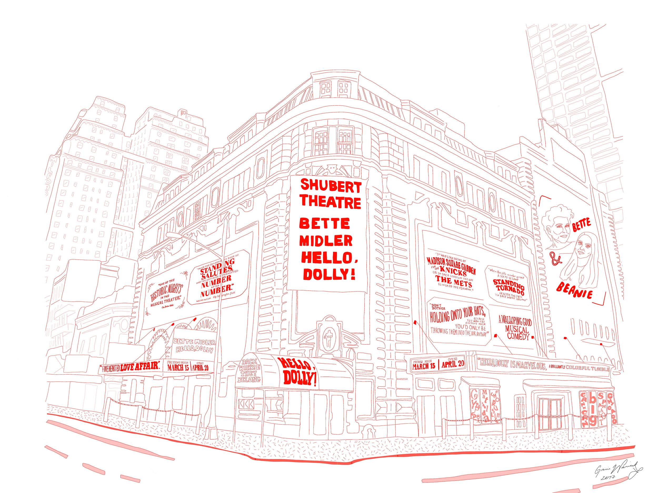  Illustration  "Hello Dolly"  2017 